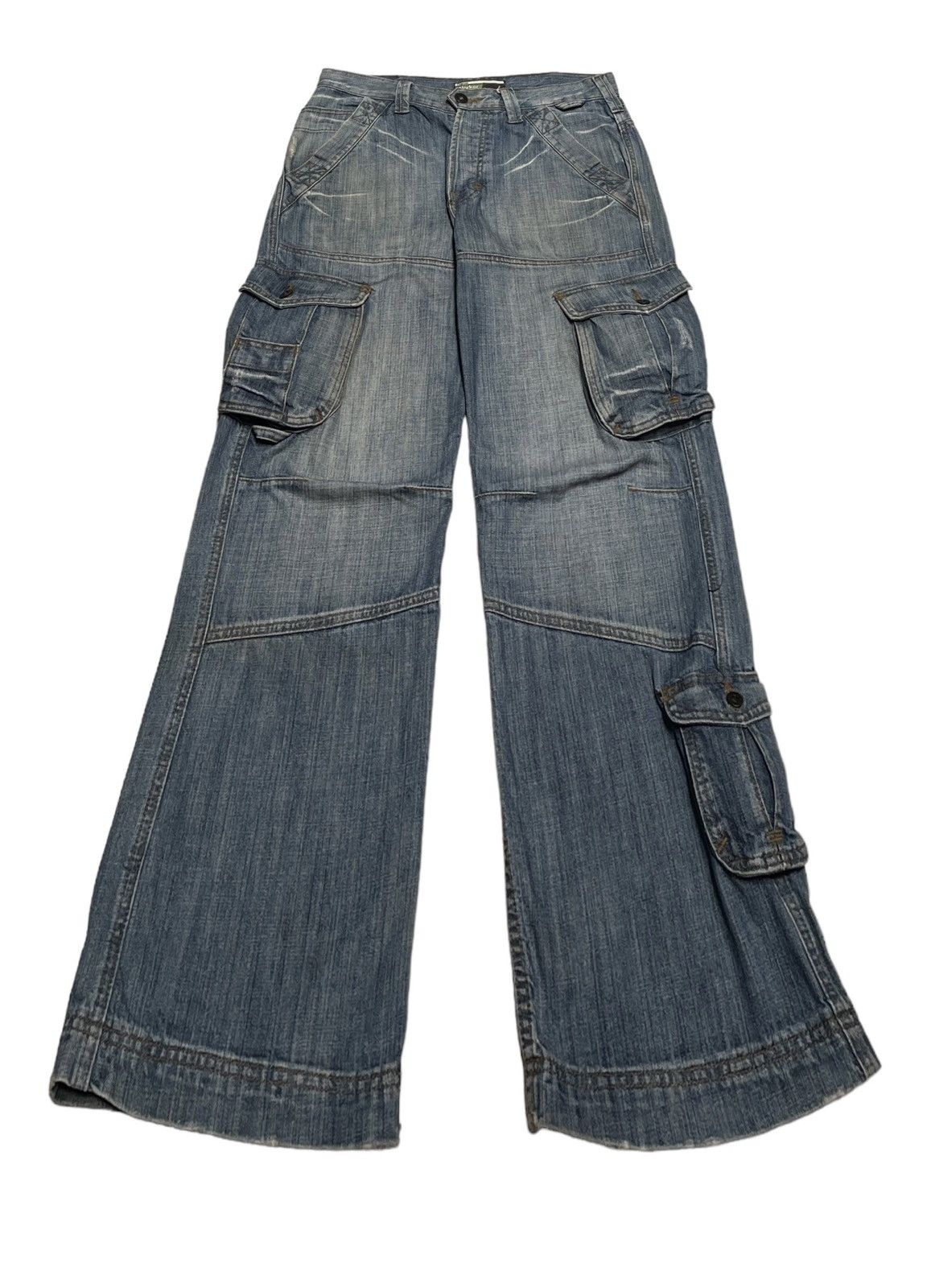 If Six Was Nine × Japanese Brand Rare Design Vintage Brand Chancer Tactical Baggy Jeans 2000s Size US 32 / EU 48 - 1 Thumbnail