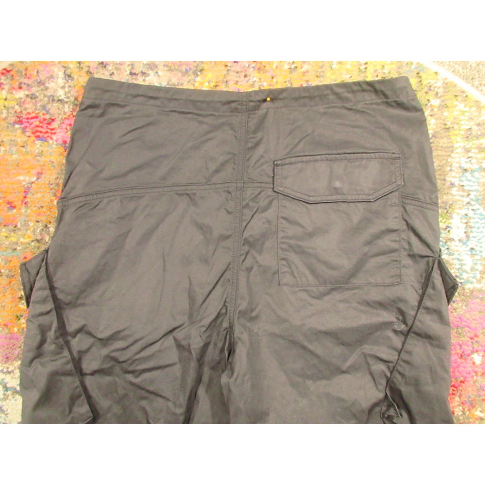Agolde AGOLDE Parachute Cargo Pants Womens M Black Utility Military Baggy 30x28 EUC USA Size 32" / US 10 / IT 46 - 4 Thumbnail
