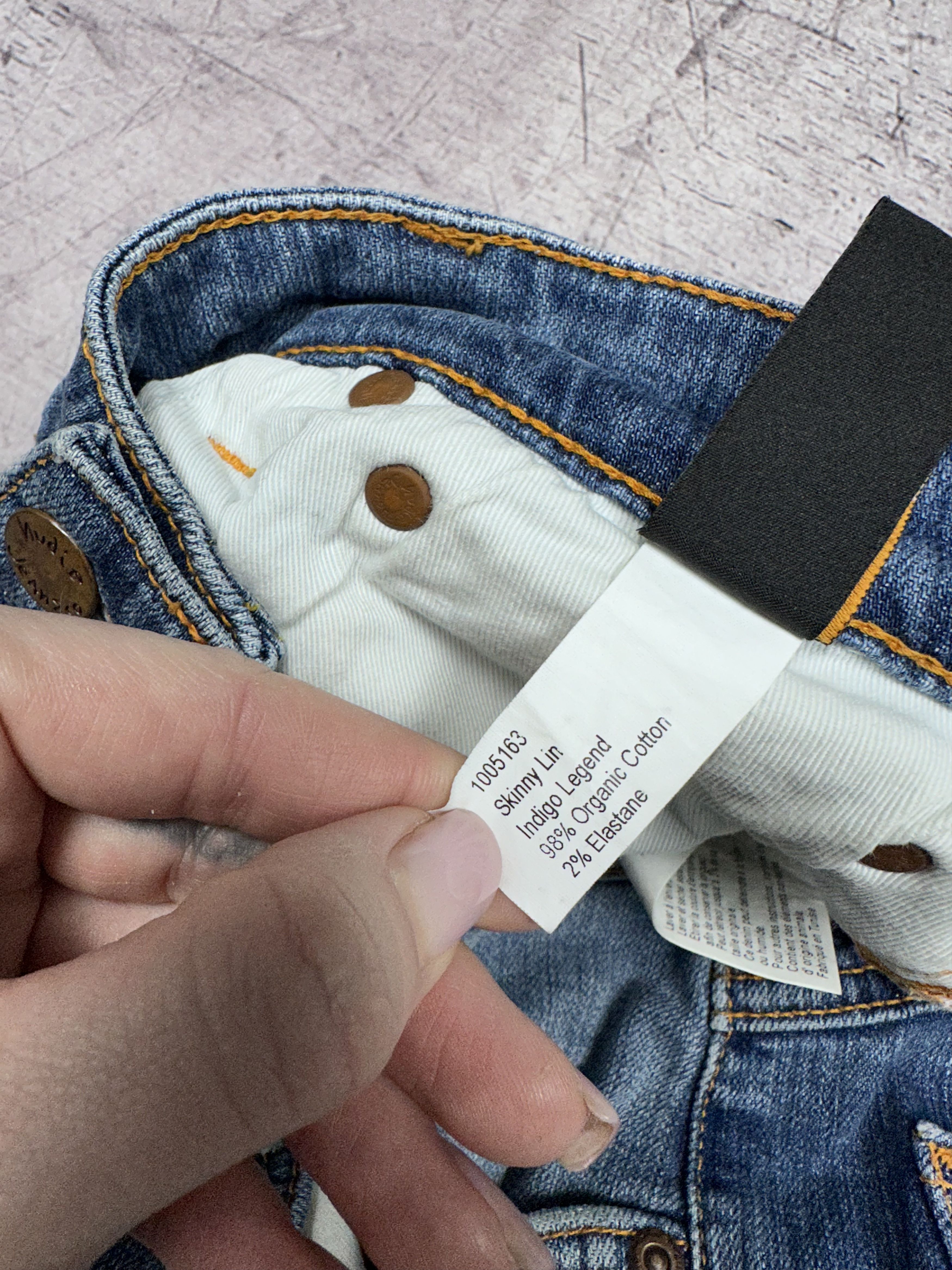 Nudie Jeans × Vintage Nudie Jeans Skinny Lin Denim Pants Jeans Size US 28 / EU 44 - 9 Thumbnail