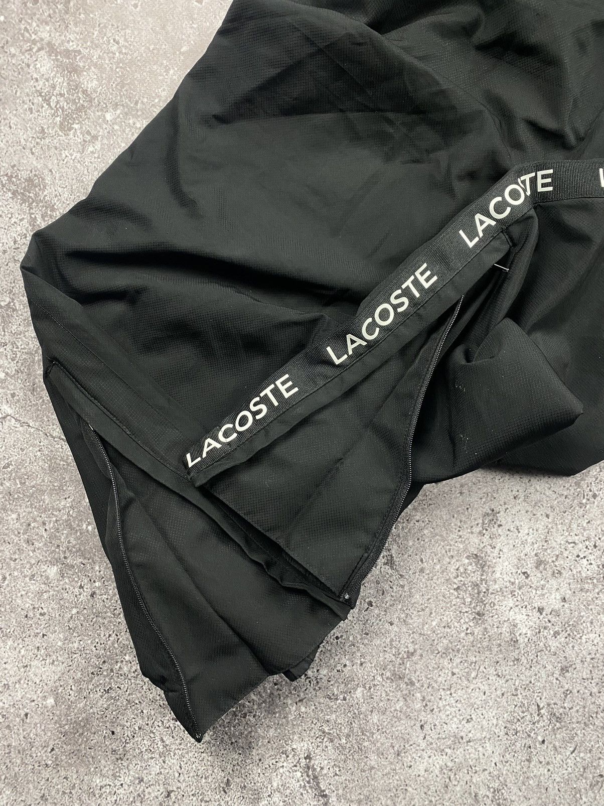 Lacoste × Vintage Vintage Lacoste Drill Track Pants Nylon Y2K Joggers Striped Size US 32 / EU 48 - 7 Thumbnail