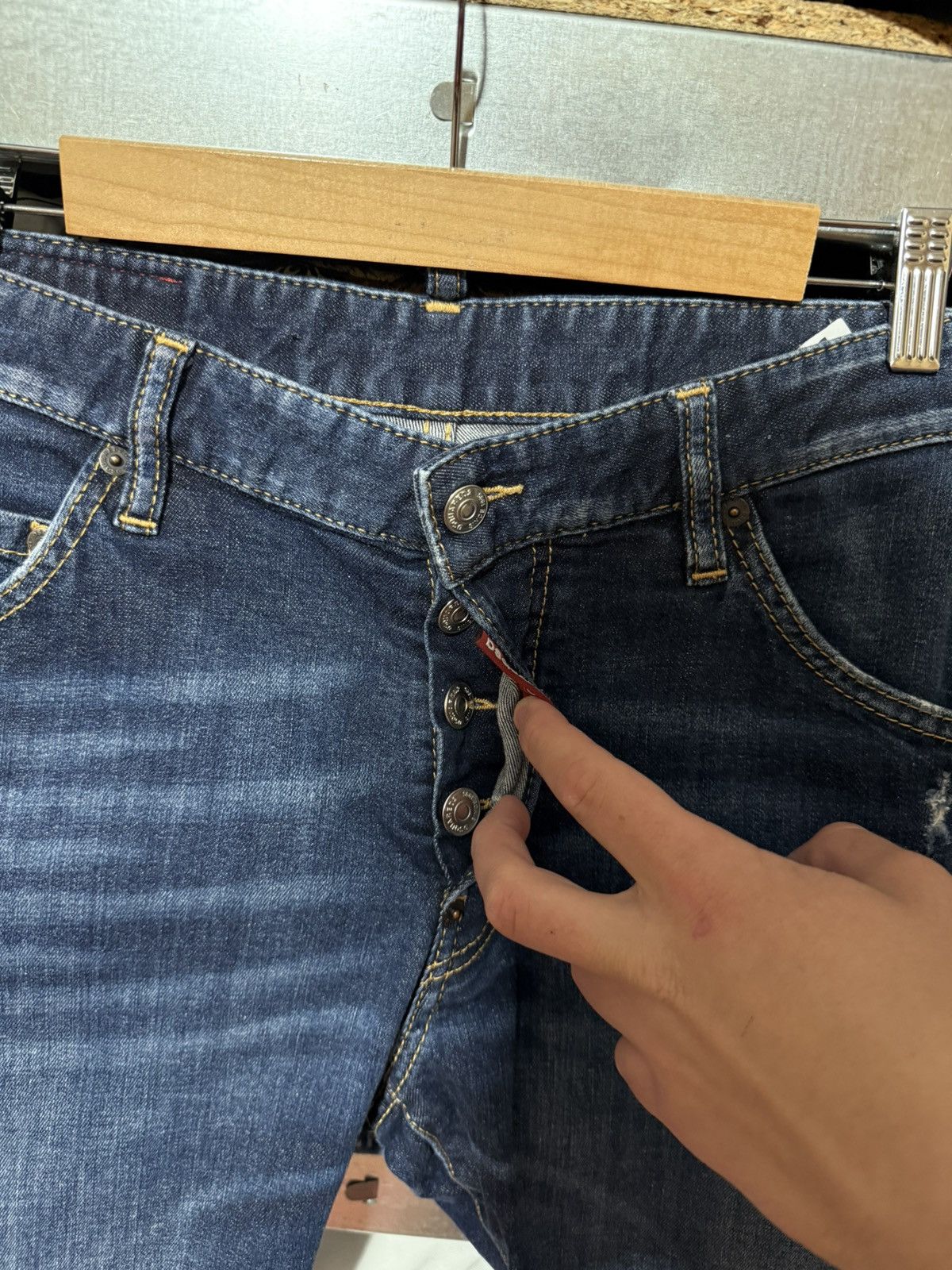 Dsquared2 Rare Luxury Dsquared2 Distressed Thrashed Jeans Y2K Hype 46 Size US 30 / EU 46 - 8 Thumbnail