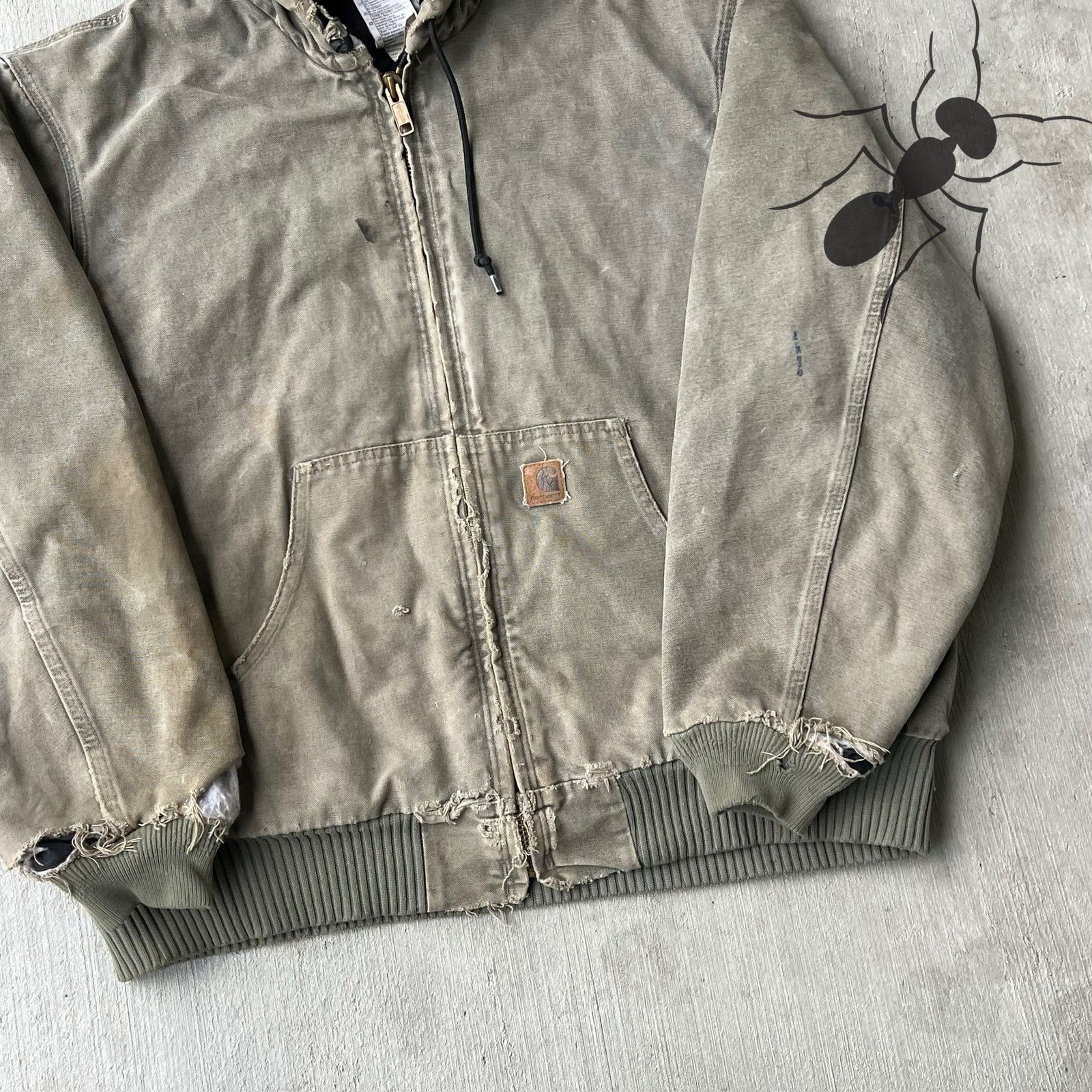 Carhartt × Vintage Carhartt J142 SAG brown hooded work wear jacket Size US XL / EU 56 / 4 - 10 Thumbnail