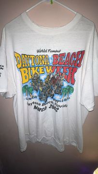 Harley Davidson Womens Vintage Daytona Bike Week 2002 Black Tank
