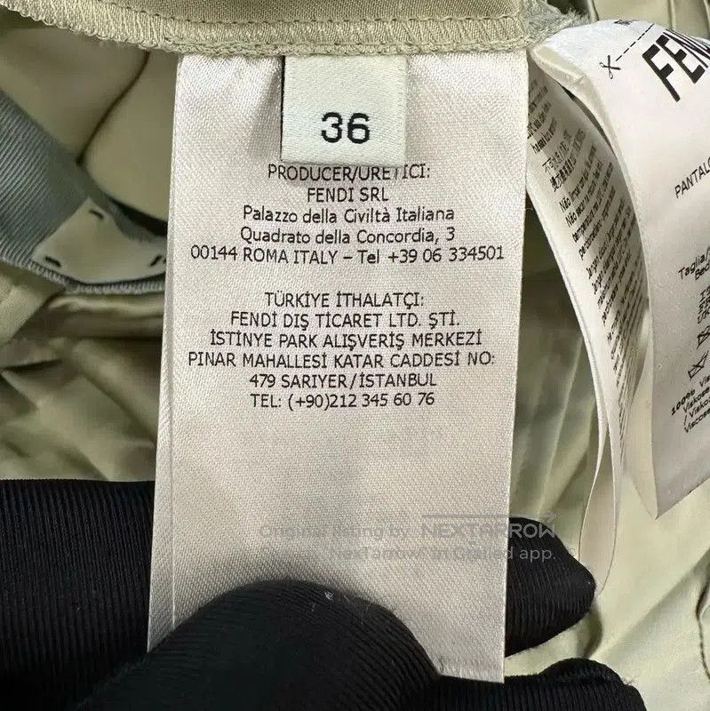 Fendi Fendi Green Polyester Casual Pants for Women . Size 22" - 6 Thumbnail