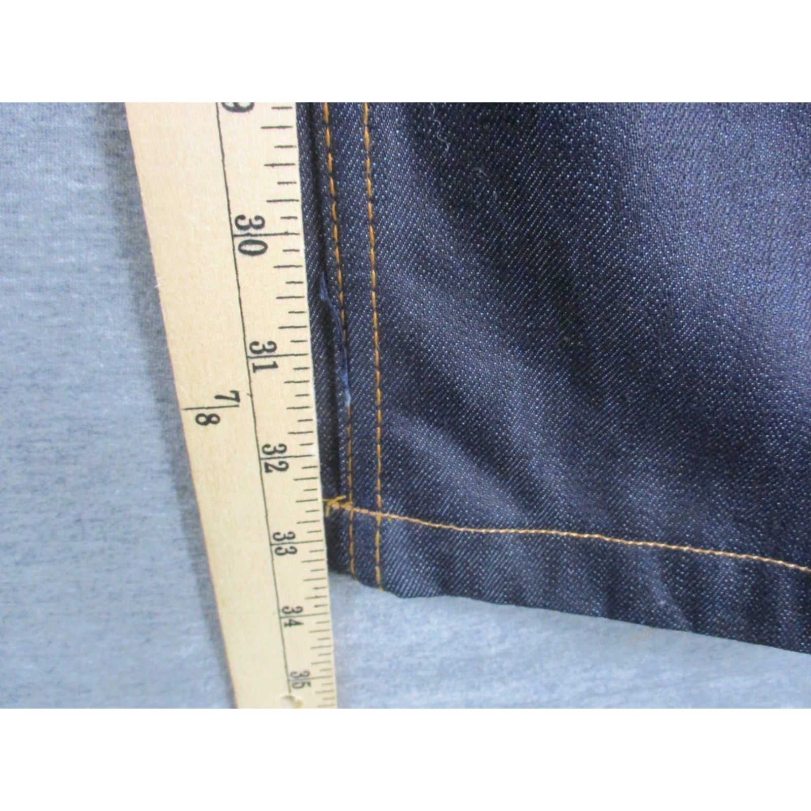 Vintage Evolution Jeans Men’s 48x33 Baggy Dark Wash Denim Rise High Inseam 33 Relaxed Regular Mens Size US 32 / EU 48 - 6 Thumbnail