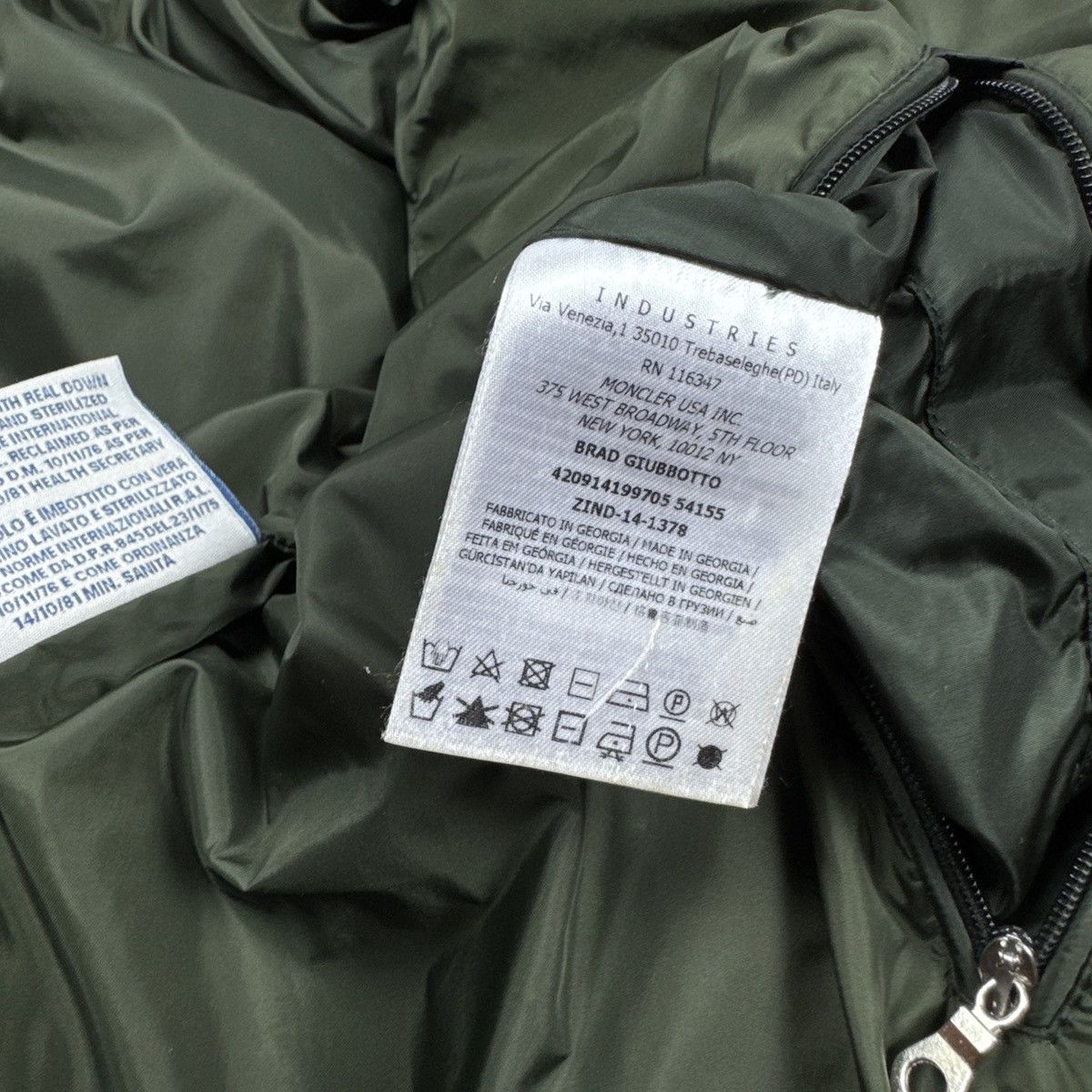 Moncler Men`s Moncler Brad Green Nylon Puffer Jacket Size 2 / M Size US M / EU 48-50 / 2 - 16 Thumbnail