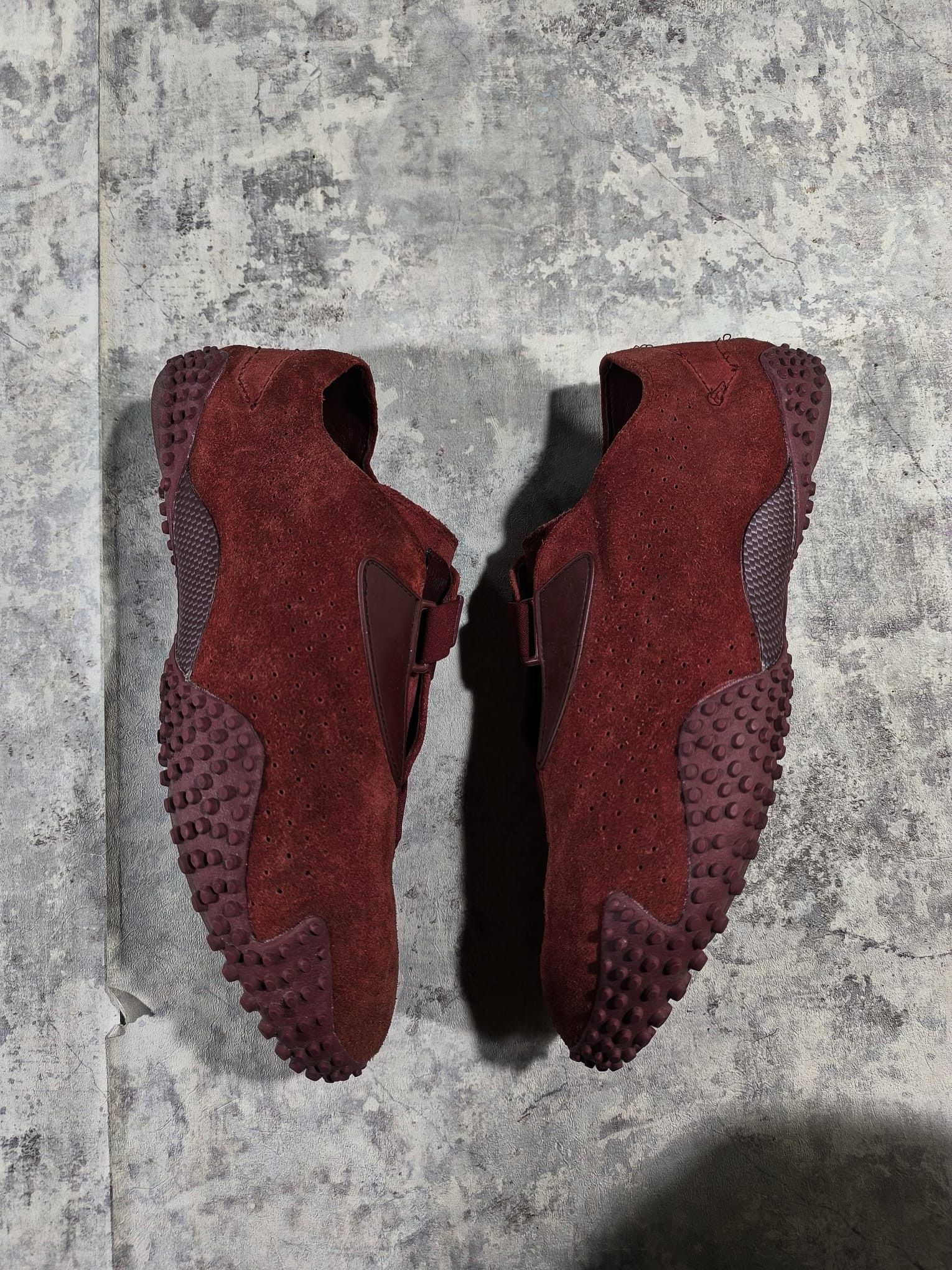 Puma vintage puma mostro burgundy red suede leather y2k Size US 12 / EU 45 - 5 Thumbnail