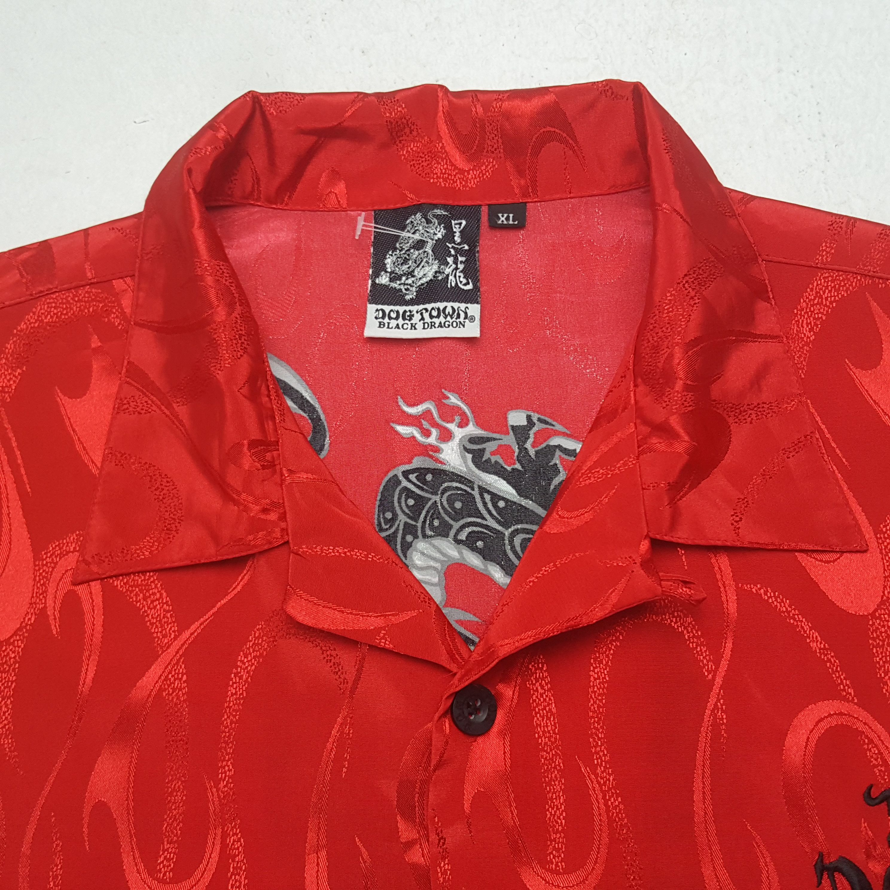 Dogtown Vintage Dog Town Overprinted Dragon Button Up Shirt Size US XL / EU 56 / 4 - 5 Thumbnail