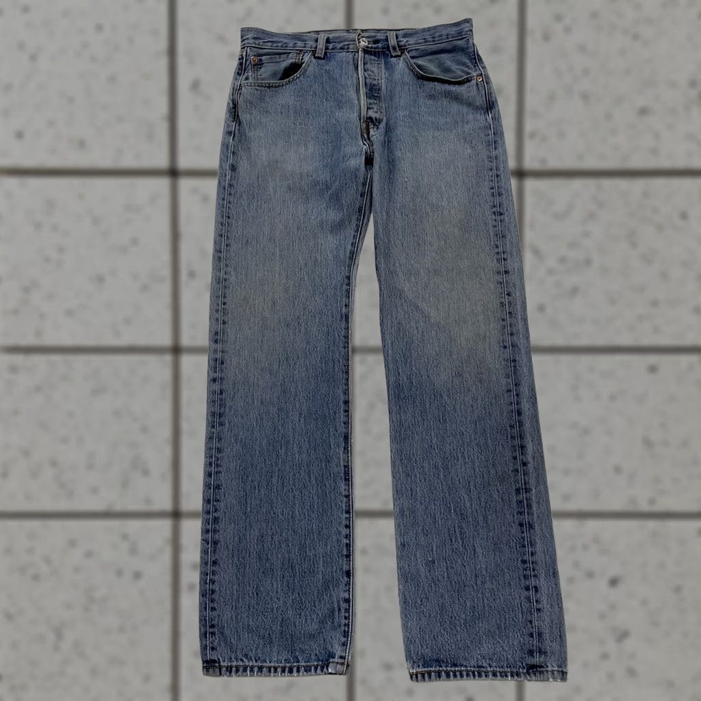 Levi's VINTAGE Levi's 501xx Jeans Men 31x32 Blue Straight Denim Work Grunge 90s USA 5-Pocket Mens Size US 31 - 1 Thumbnail