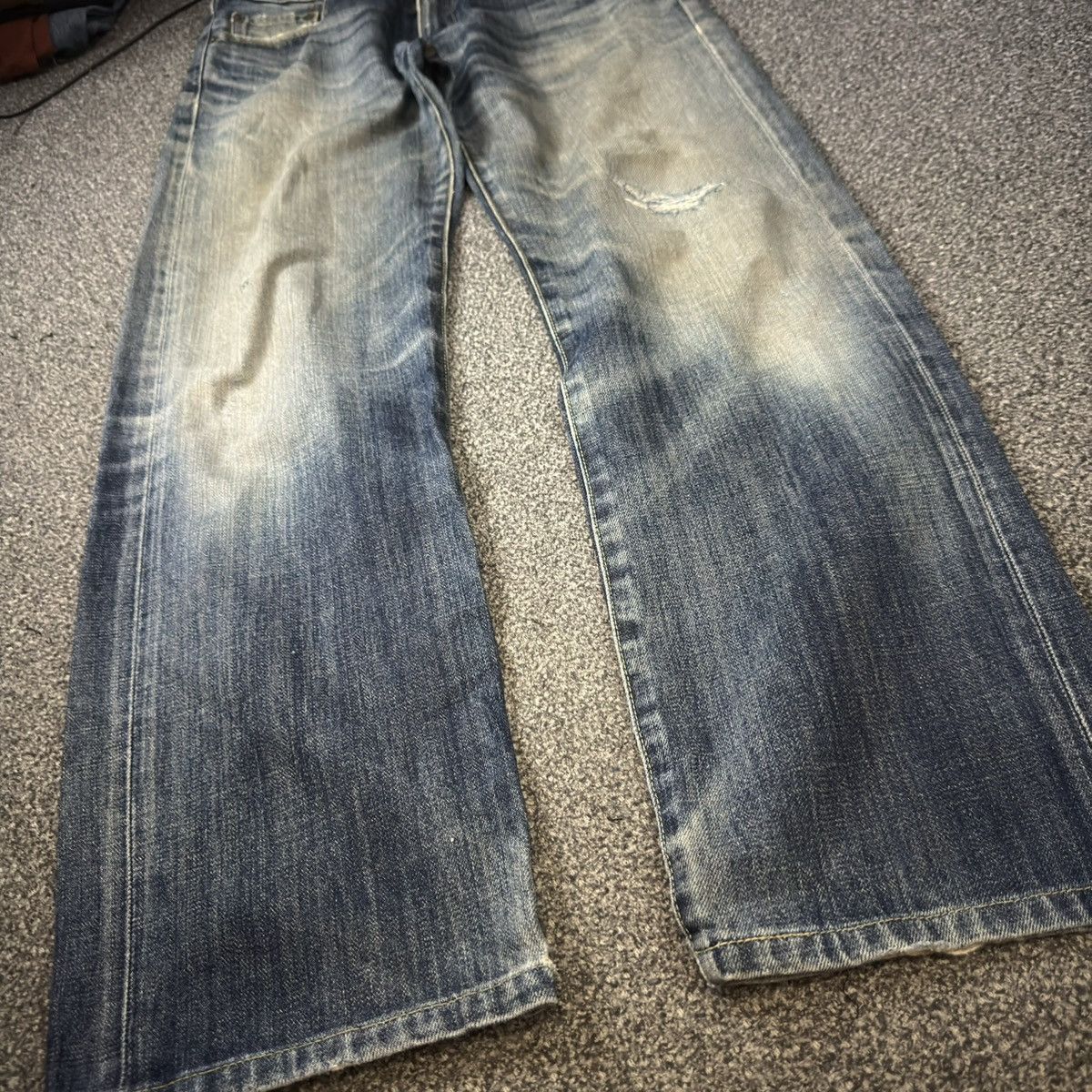 Undercover × Uniqlo 🔥🇯🇵 Vintage Japanese Uniqlo S002 Faded Jeans Denim Size US 31 - 5 Thumbnail
