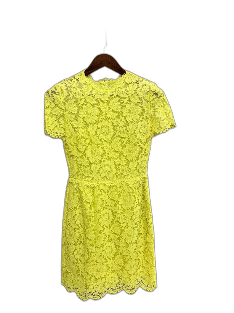 Valentino Valentino Yellow Lace Dress Size 38 Size M / US 6-8 / IT 42-44 - 1 Thumbnail