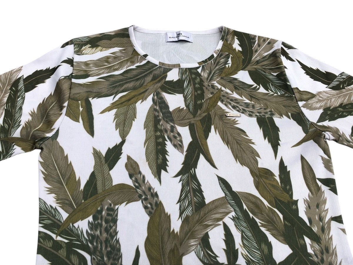 Balenciaga 🔥Vtg BALENCIAGA Floral Stretchable 3/4 Designer Brand Shirt Size M / US 6-8 / IT 42-44 - 5 Thumbnail