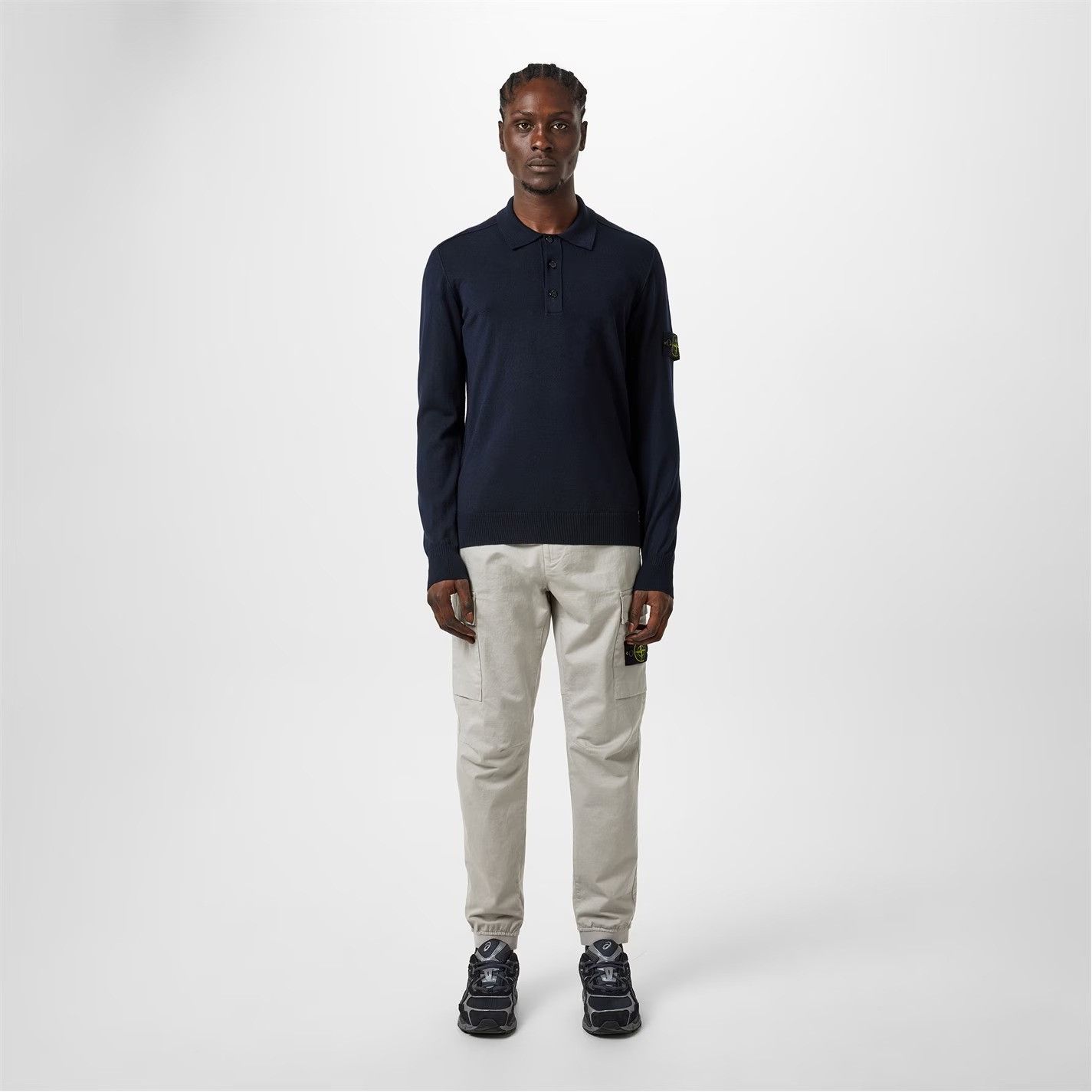Stone Island o1g2r1mq0526 Button Wool Polo Shirt in Blue Size US S / EU 44-46 / 1 - 5 Thumbnail