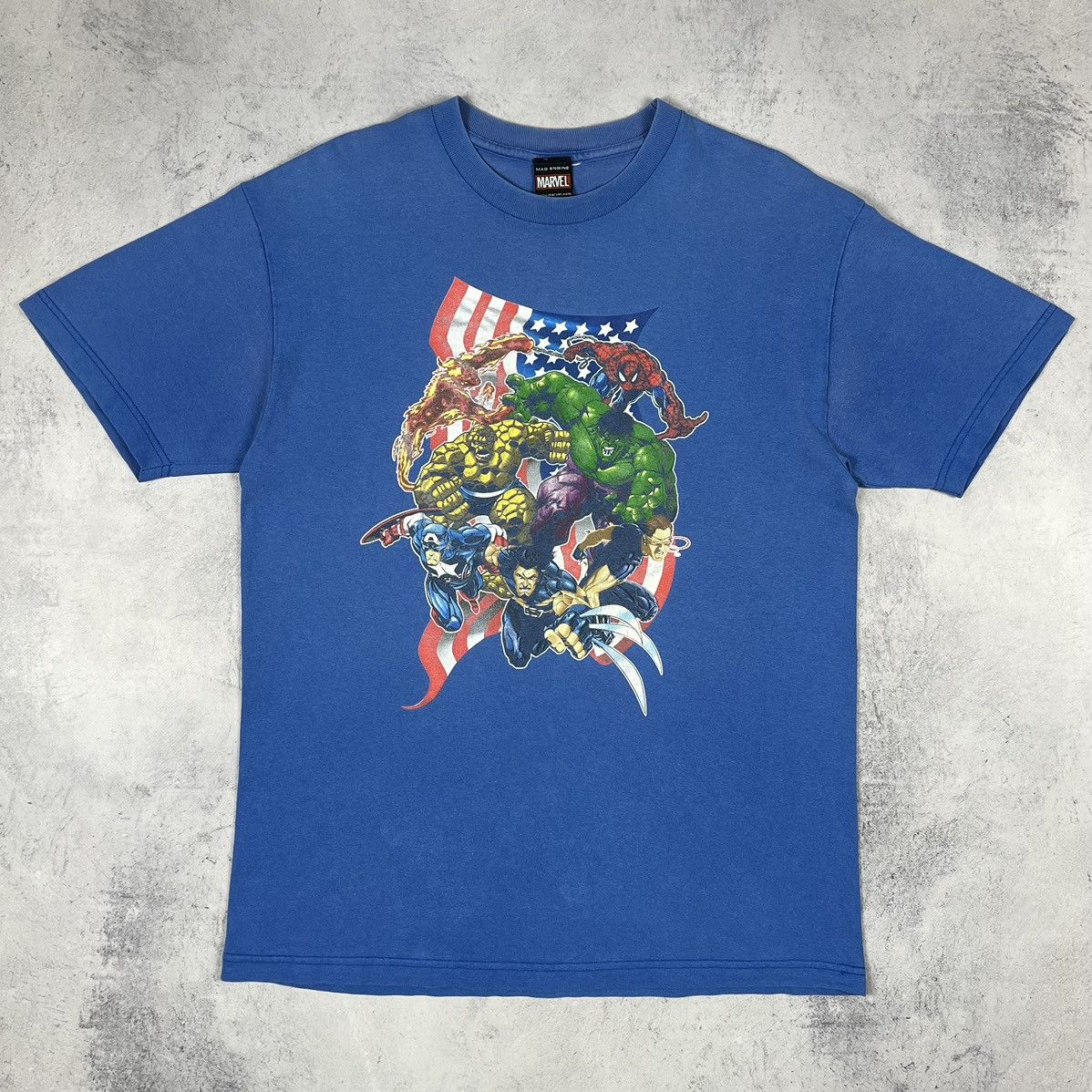 Marvel Comics × Vintage Vintage Marvel Comics All Heroes tee 00’s Size US L / EU 52-54 / 3 - 2 Thumbnail
