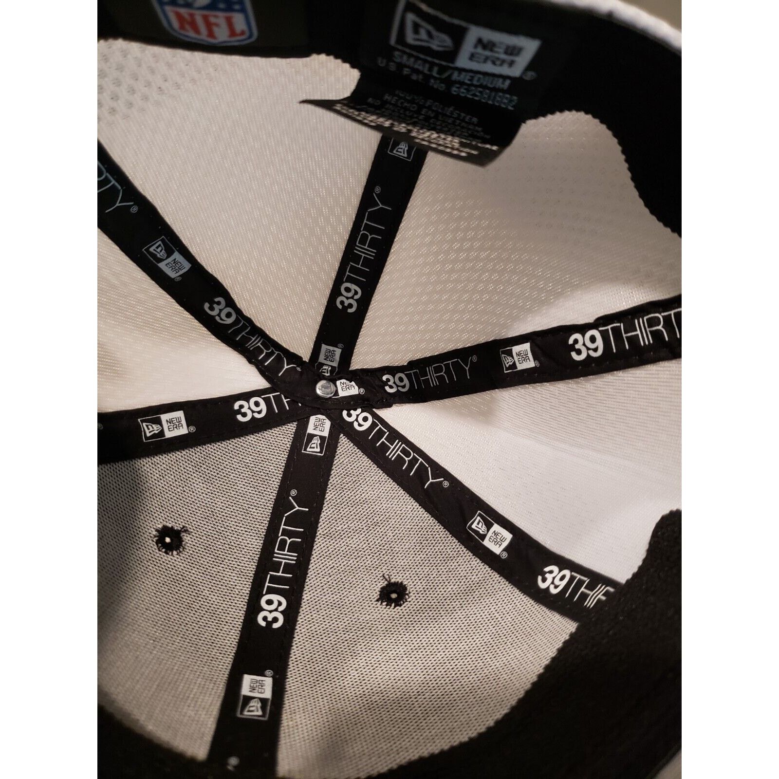 New Era New Orleans Saints Hat Cap Fitted Black M/L 39Thirty New Era Size ONE SIZE - 8 Thumbnail