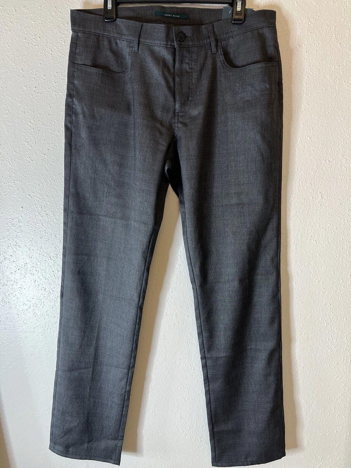 Perry Ellis Perry Ellis Mens Slim Fit Stretch 34x32 $79.50 MSRP Size US 34 / EU 50 - 1 Thumbnail
