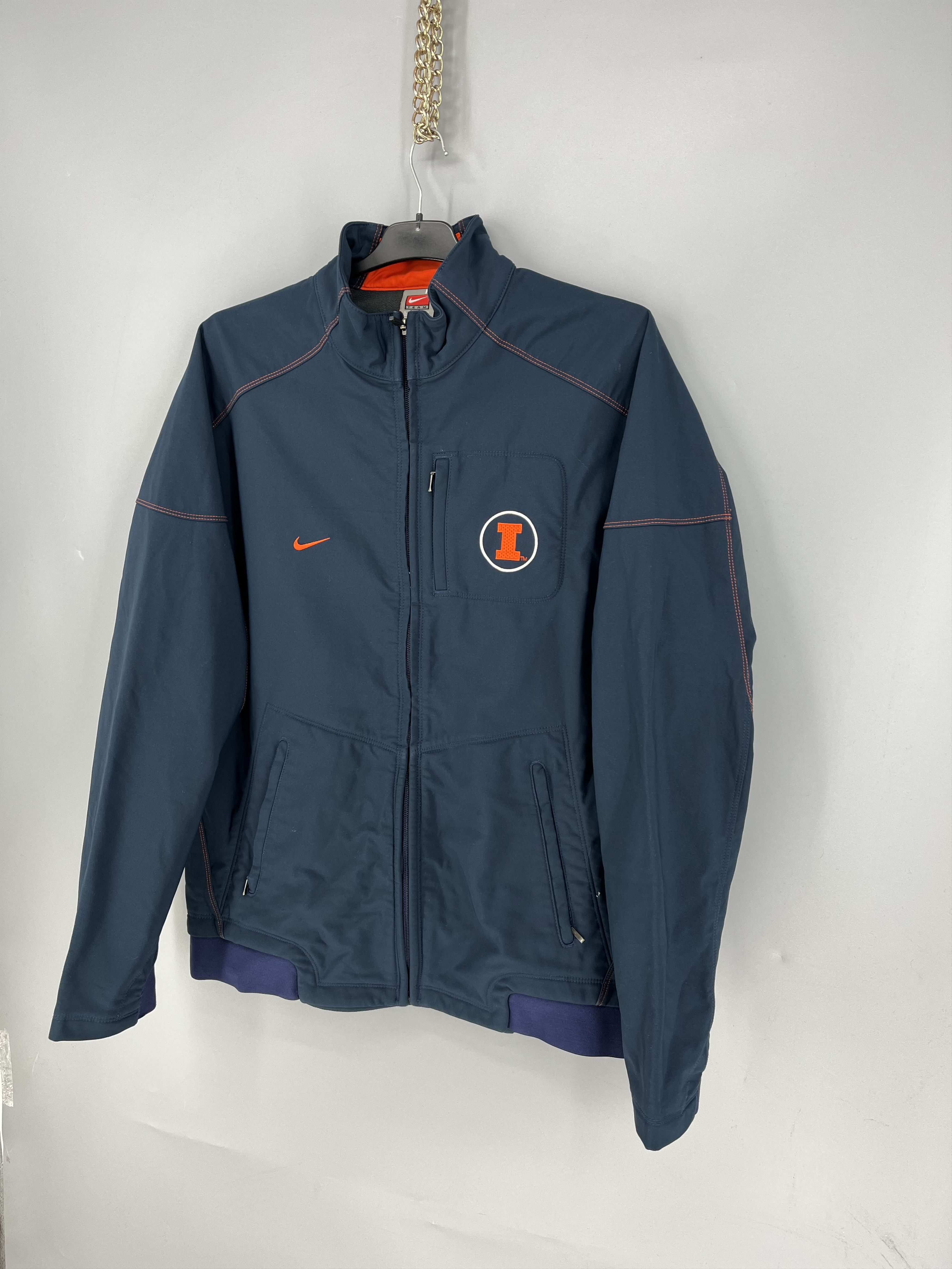 Nike I Illinois Nike Vintage Doublesided Embroidered Track Jacket Size US M / EU 48-50 / 2 - 3 Thumbnail
