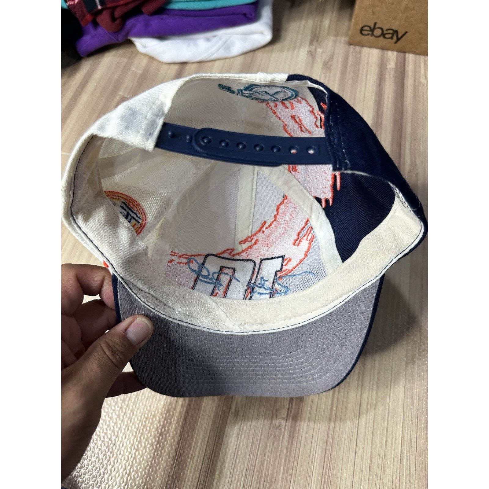 Logo Athletic VTG 1990s Ricky Rudd 10 NASCAR Wool Splash SnapBack Hat Size ONE SIZE - 7 Thumbnail