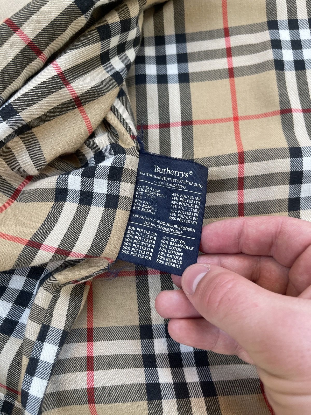Burberry Vintage Burberry Trench Coat 90s Nova Check Beige Belted Size US L / EU 52-54 / 3 - 11 Thumbnail