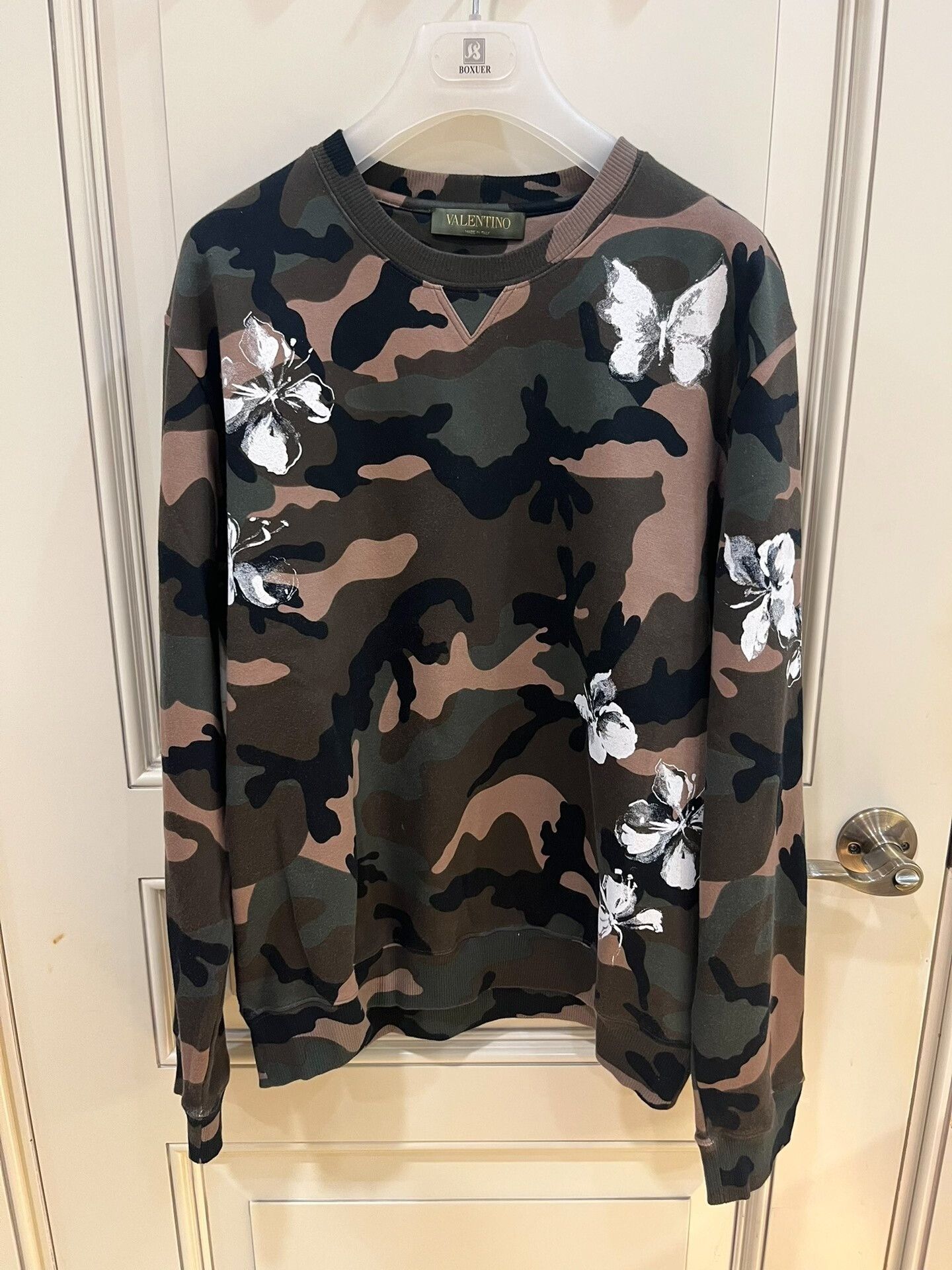 Valentino Valentino Camouflage Print Crewneck Sweatshirt Size US M / EU 48-50 / 2 - 1 Thumbnail