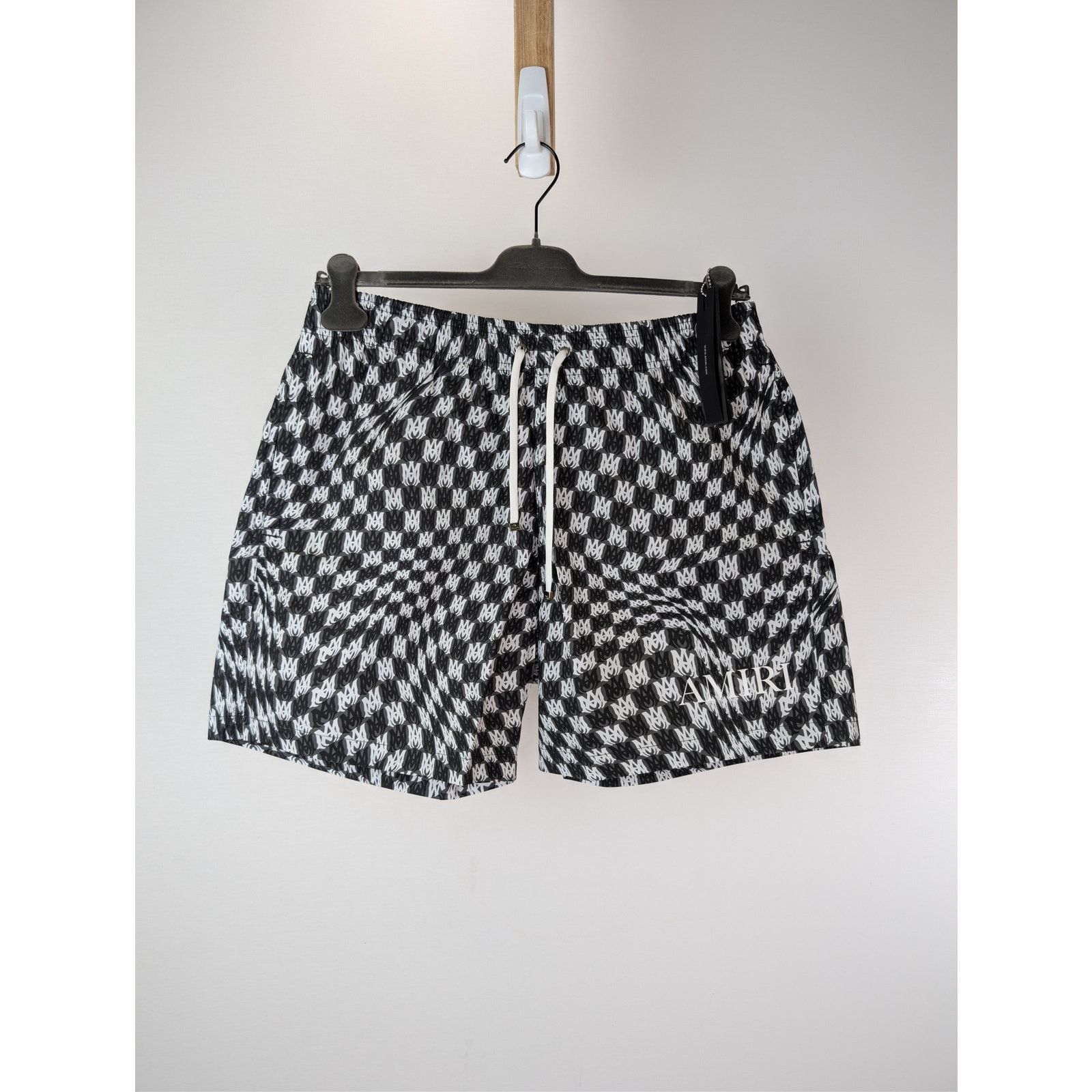 Amiri o1rshd1 Wavy MA Swim Trunk Shorts in Black XL Size US 36 / EU 52 - 1 Thumbnail