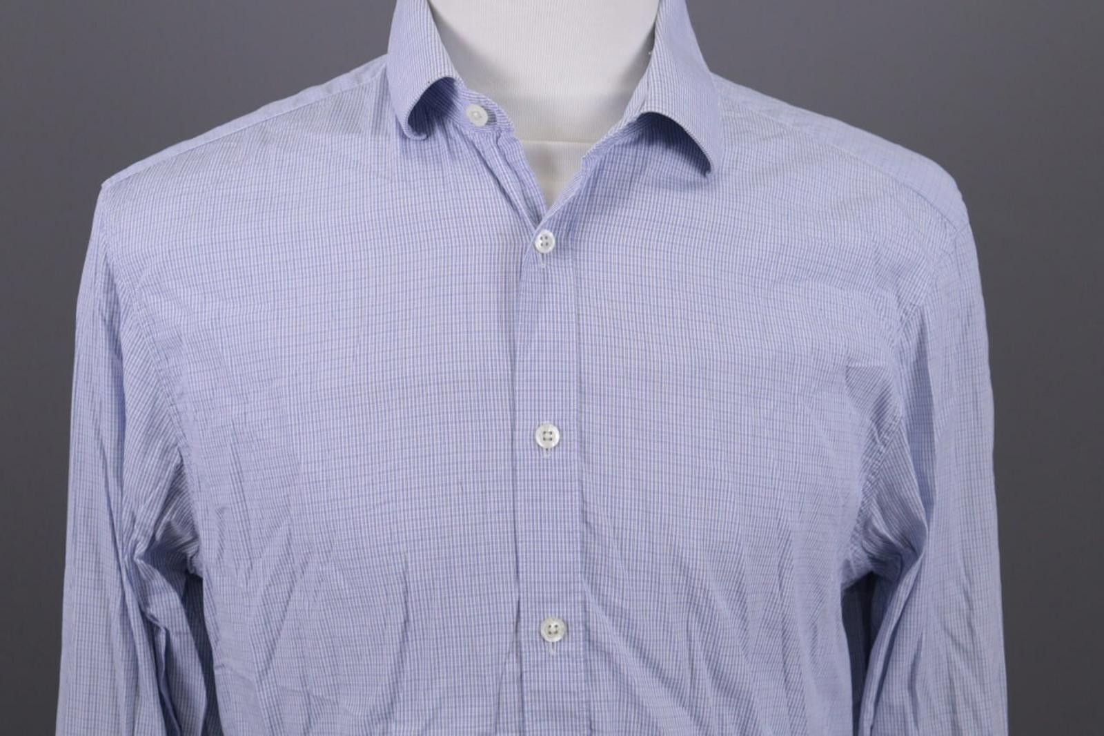 Gieves & Hawkes Gieves & Hawkes Blue Button Down Dress Shirt Size 41 / 16 Size US M / EU 48-50 / 2 - 2 Thumbnail