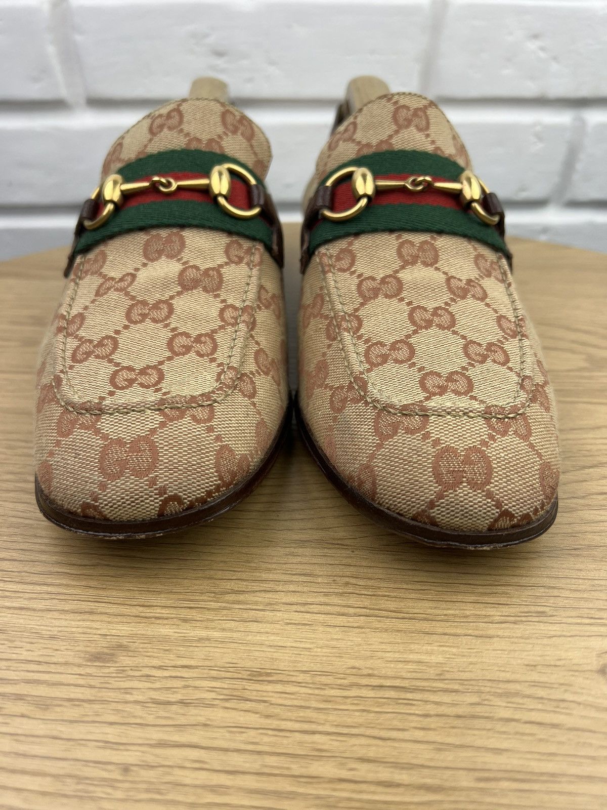 Gucci GUCCI Loafers Leather Shoes HORSEBIT Buckle GG Monogram Web Size US 9 / EU 42 - 5 Thumbnail