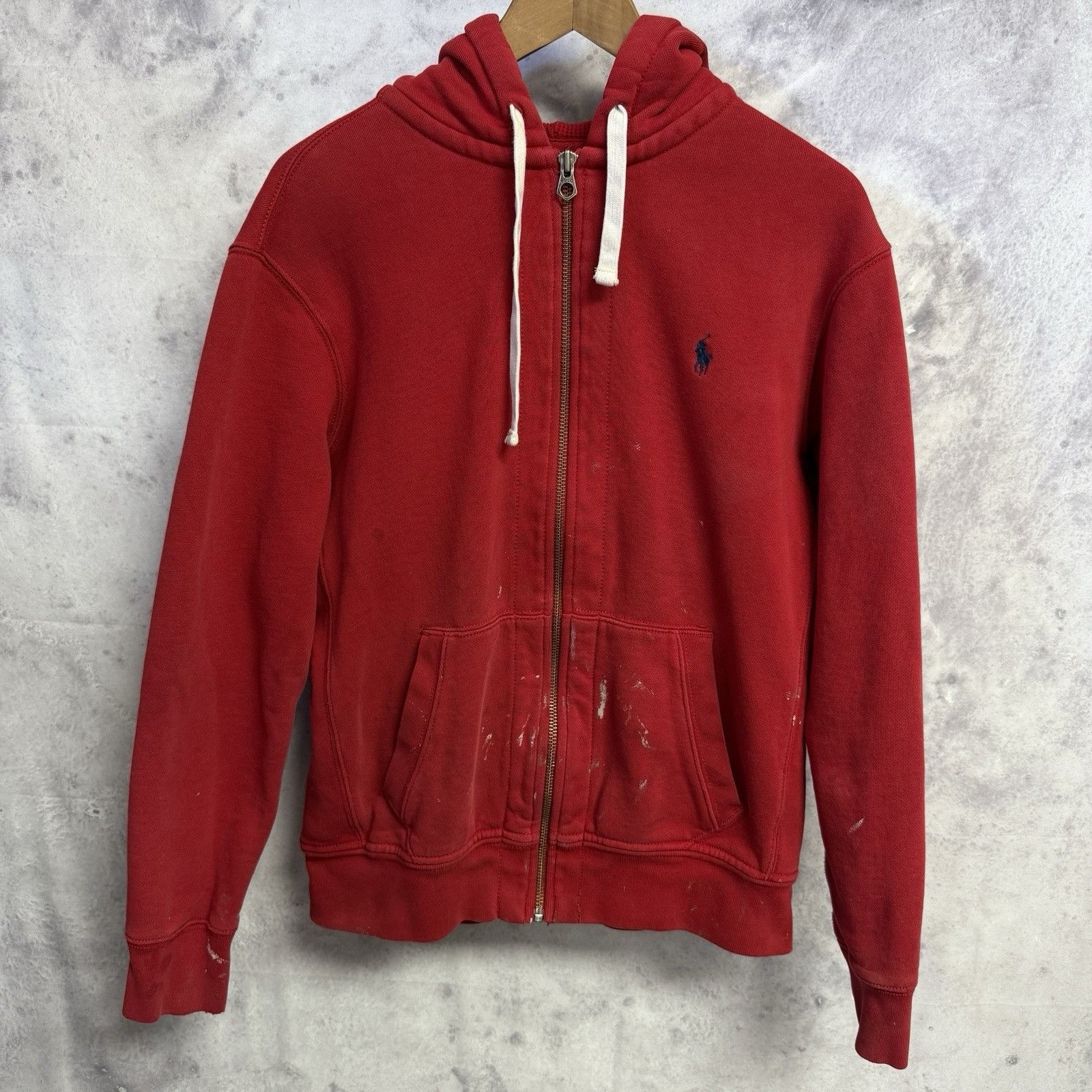 Polo Ralph Lauren Vintage Polo Ralph Lauren Hoodie Sweatshirt Mens Large Red Size US L / EU 52-54 / 3 - 2 Thumbnail