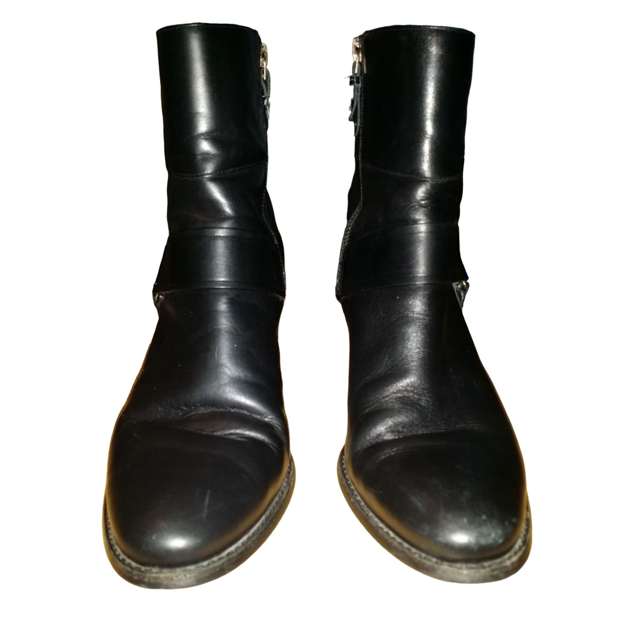 Cole Haan Cole Haan AA Ankle Boots Women Sz 7.5 B Black Leather Block Size US 7.5 / IT 37.5 - 3 Thumbnail