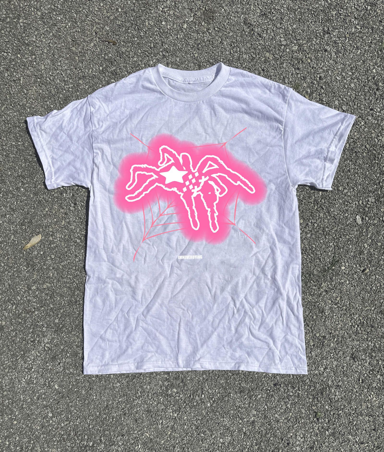 Japanese Brand Spinner Tee White Pink Size US M / EU 48-50 / 2 - 1 Thumbnail
