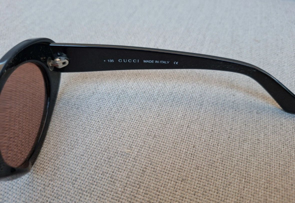 Gucci Gucci GG 2438/S Archive Oval Sunglasses Black Size ONE SIZE - 2 Thumbnail