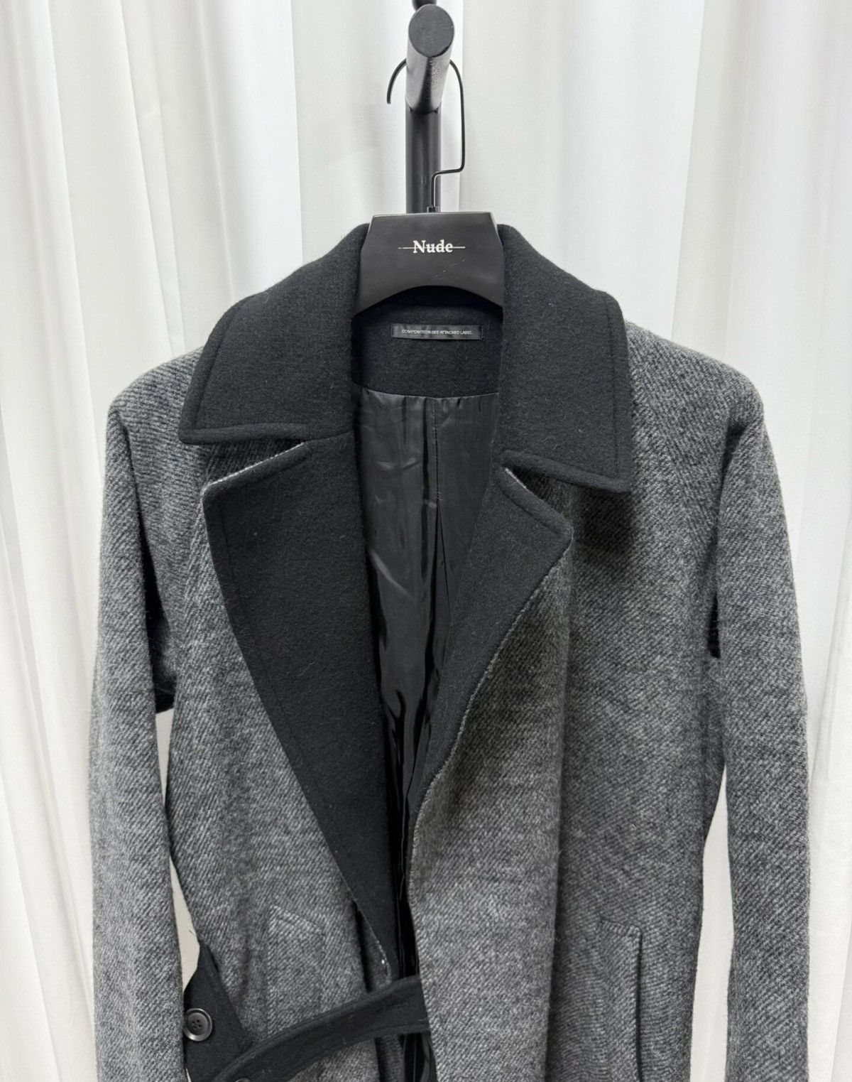 Yohji Yamamoto Yohji Yamamoto Y's Heavy Wool Blend Patchwork Coat Size US S / EU 44-46 / 1 - 2 Thumbnail
