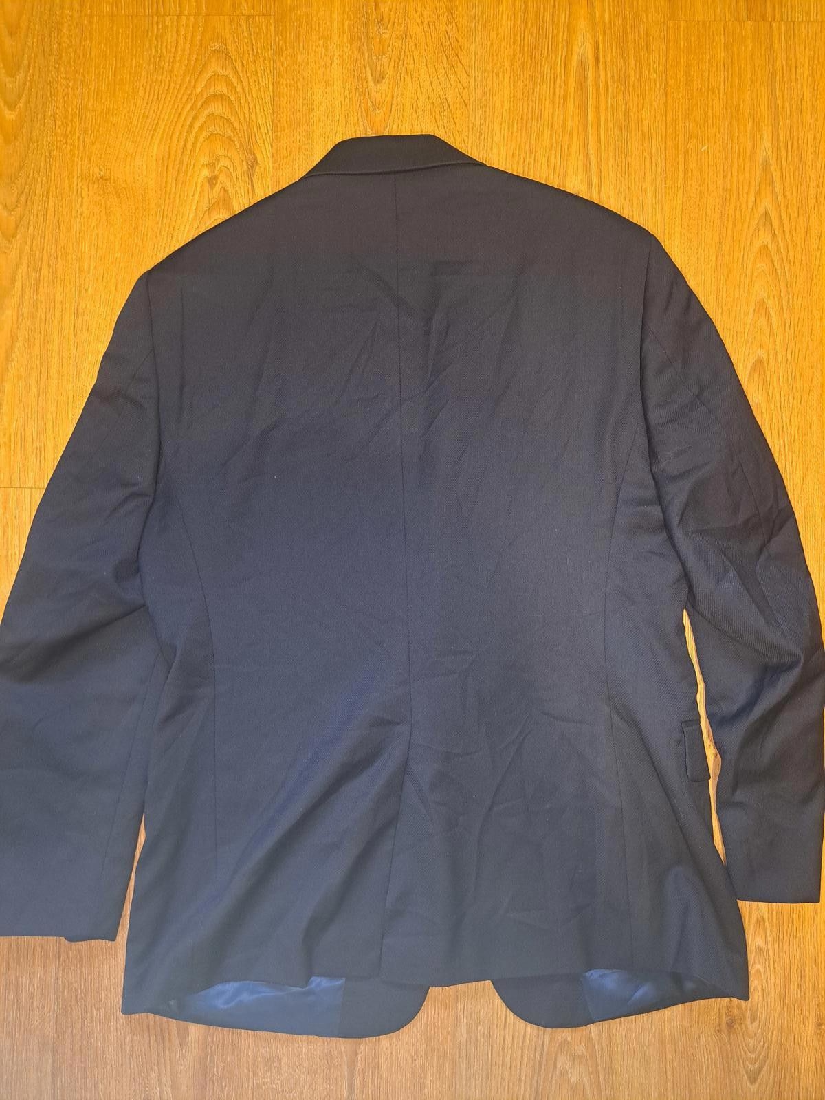 Hart Schaffner Marx Hart Schaffner Marx Blazer Mens 42R Navy Wool Silver Buttons Size 42R - 8 Thumbnail