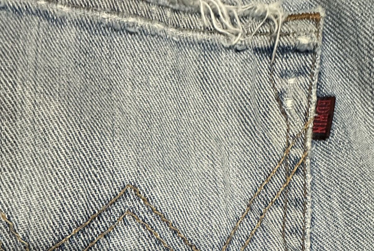 Edwin Vintage Edwin 403 Straight Leg Faded Blue Jeans Size US 30 / EU 46 - 7 Thumbnail