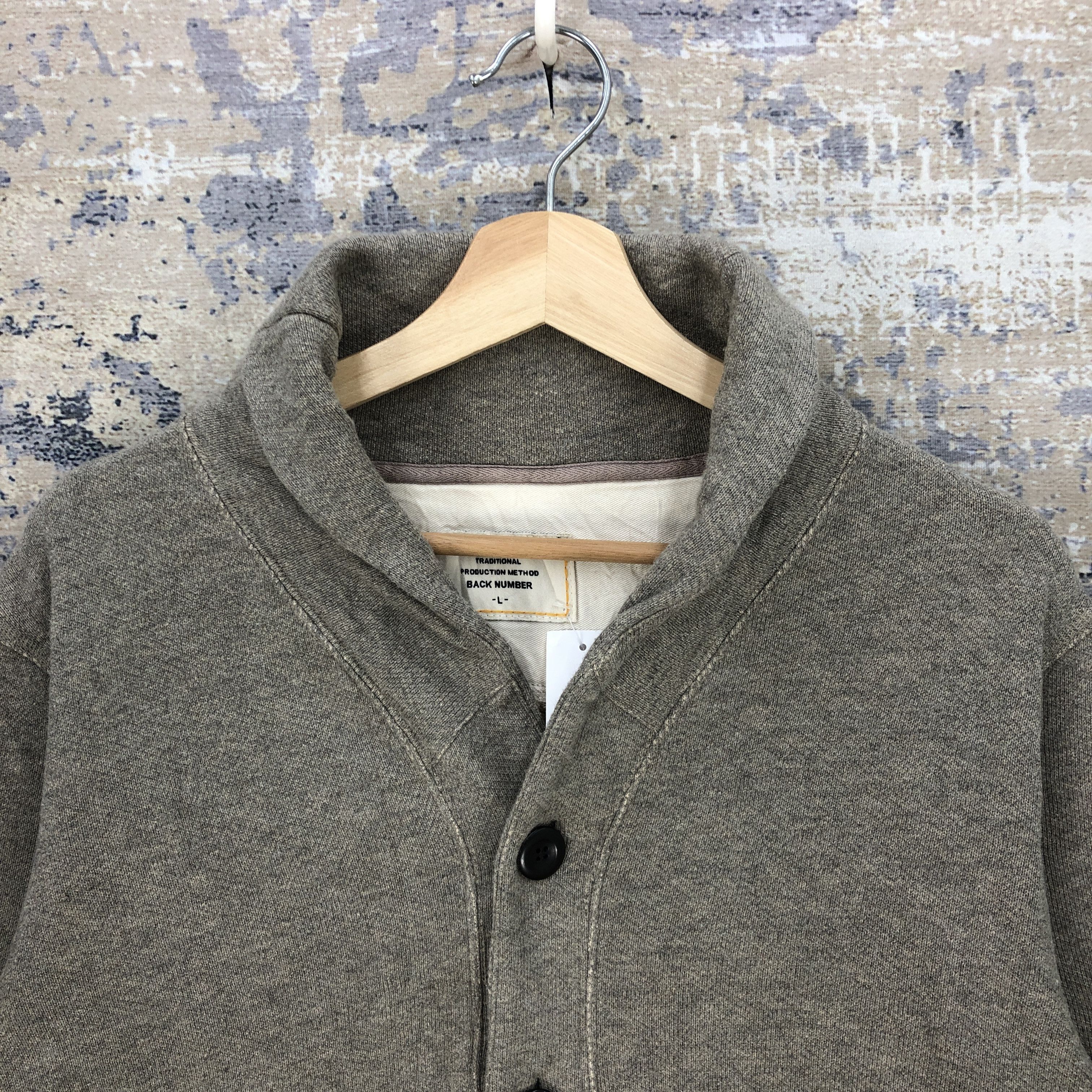 Japanese Brand Vintage Y2K Back Number Sweater Japanese Cardigan Jumper Size US L / EU 52-54 / 3 - 3 Thumbnail