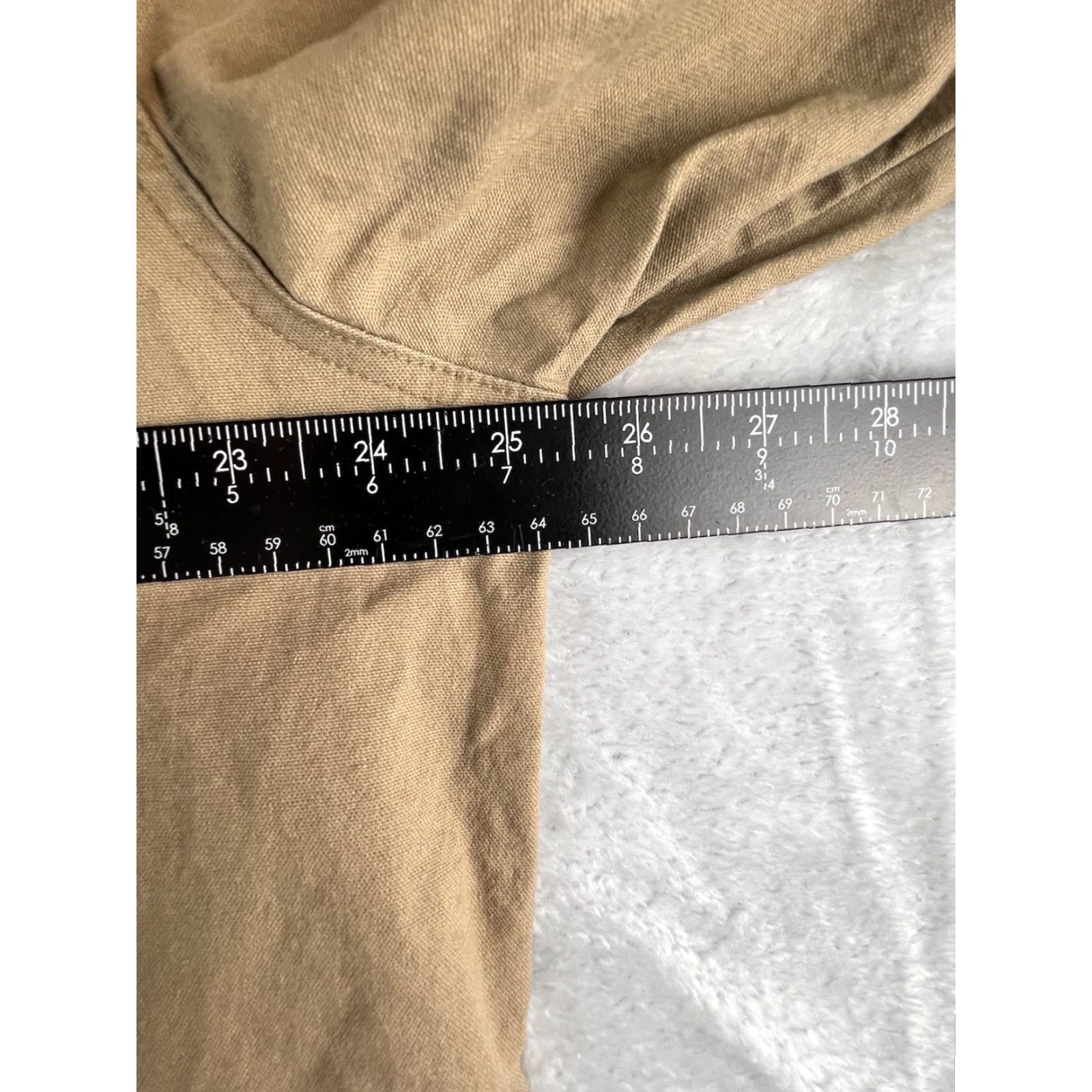 Vintage Coleman Button-Down Shirt Men’s XXL Stretch Canvas Beige Long Sleeve Outdoor Safari Camping Hunting Tear Resistant Barnwear Button-Up Collar-Down Size US XXL / EU 58 / 5 - 4 Thumbnail
