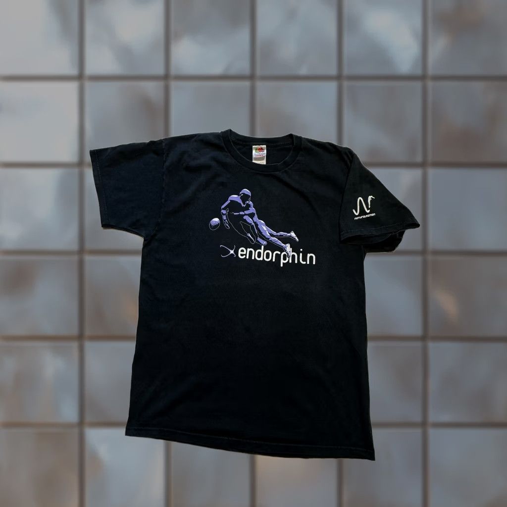 Fruit Of The Loom VINTAGE Endorphin NaturalMotion 3D Animation Motion Software Graphic T-Shirt LG Black Men's Shirt Football Size US L / EU 52-54 / 3 - 1 Thumbnail