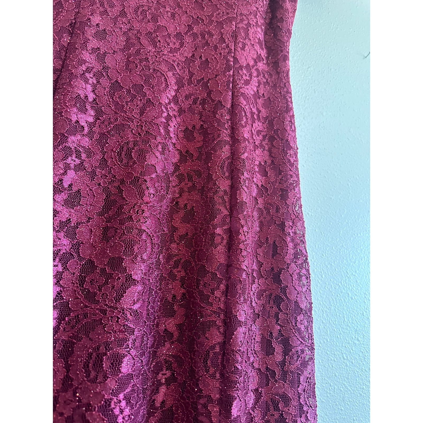 Other Burgundy Sparkle & Lace Gown size 14 Size XL / US 12-14 / IT 48-50 - 8 Thumbnail