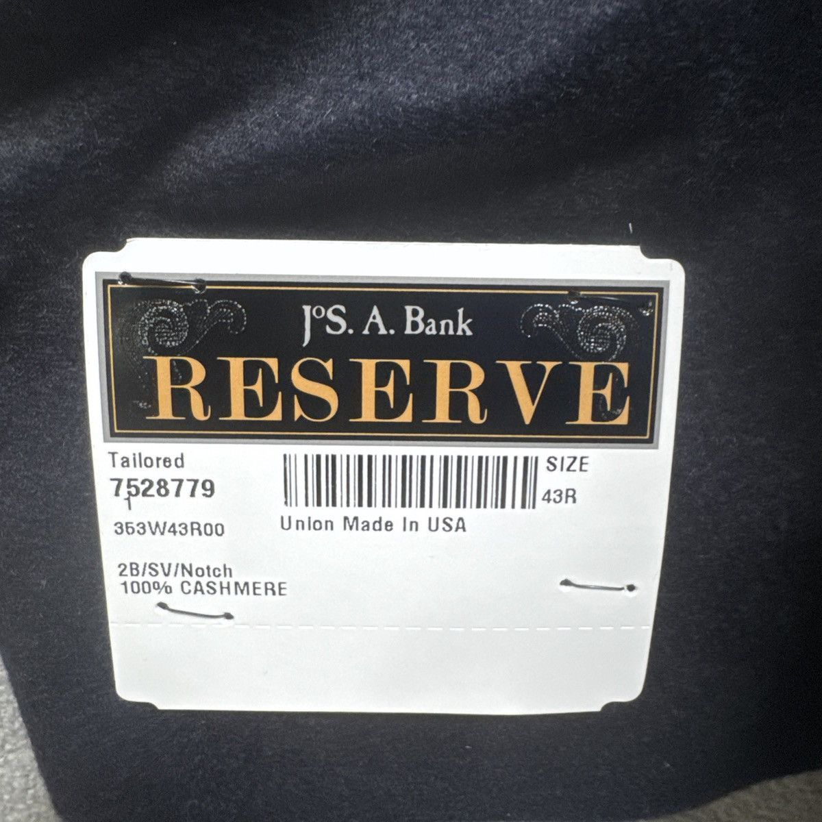 Jos. A. Bank Jos A Bank Reserve Blazer 100% Cashmere Mens 43R Size 42R - 9 Thumbnail