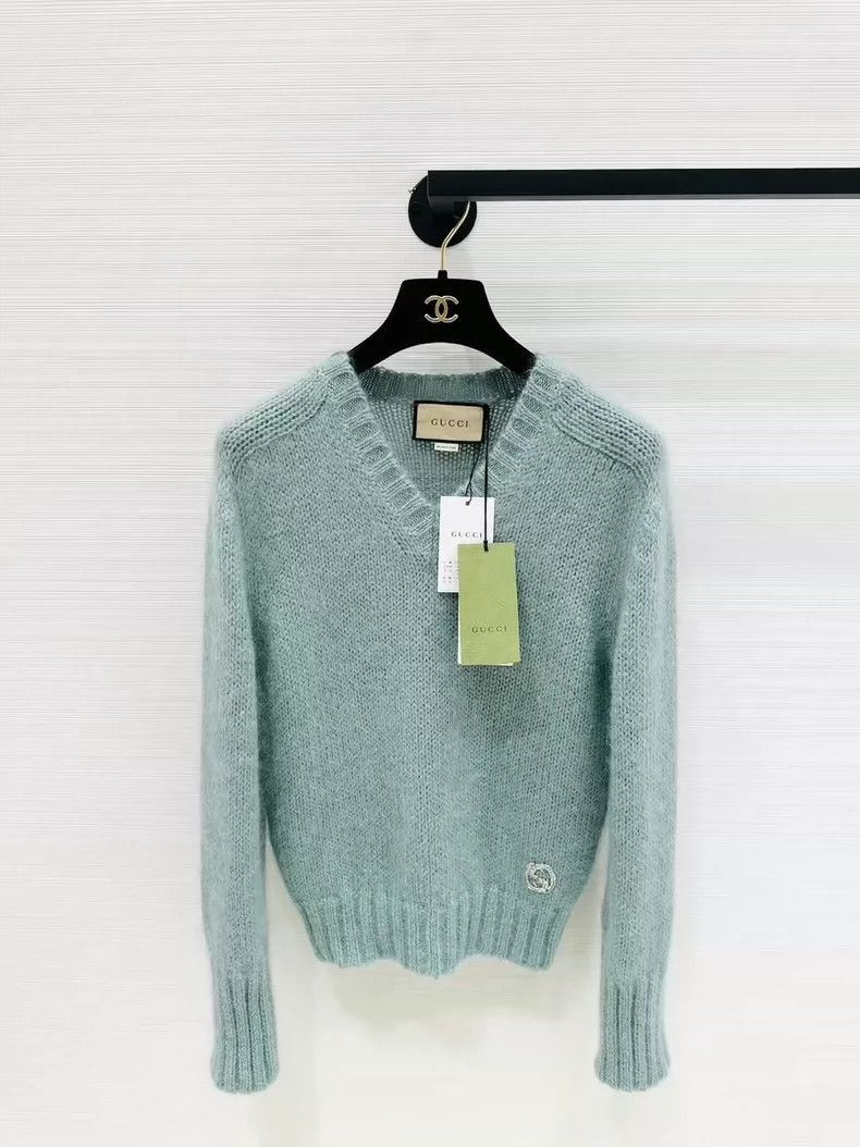 Gucci Misty Blue Knit Sweater-2506