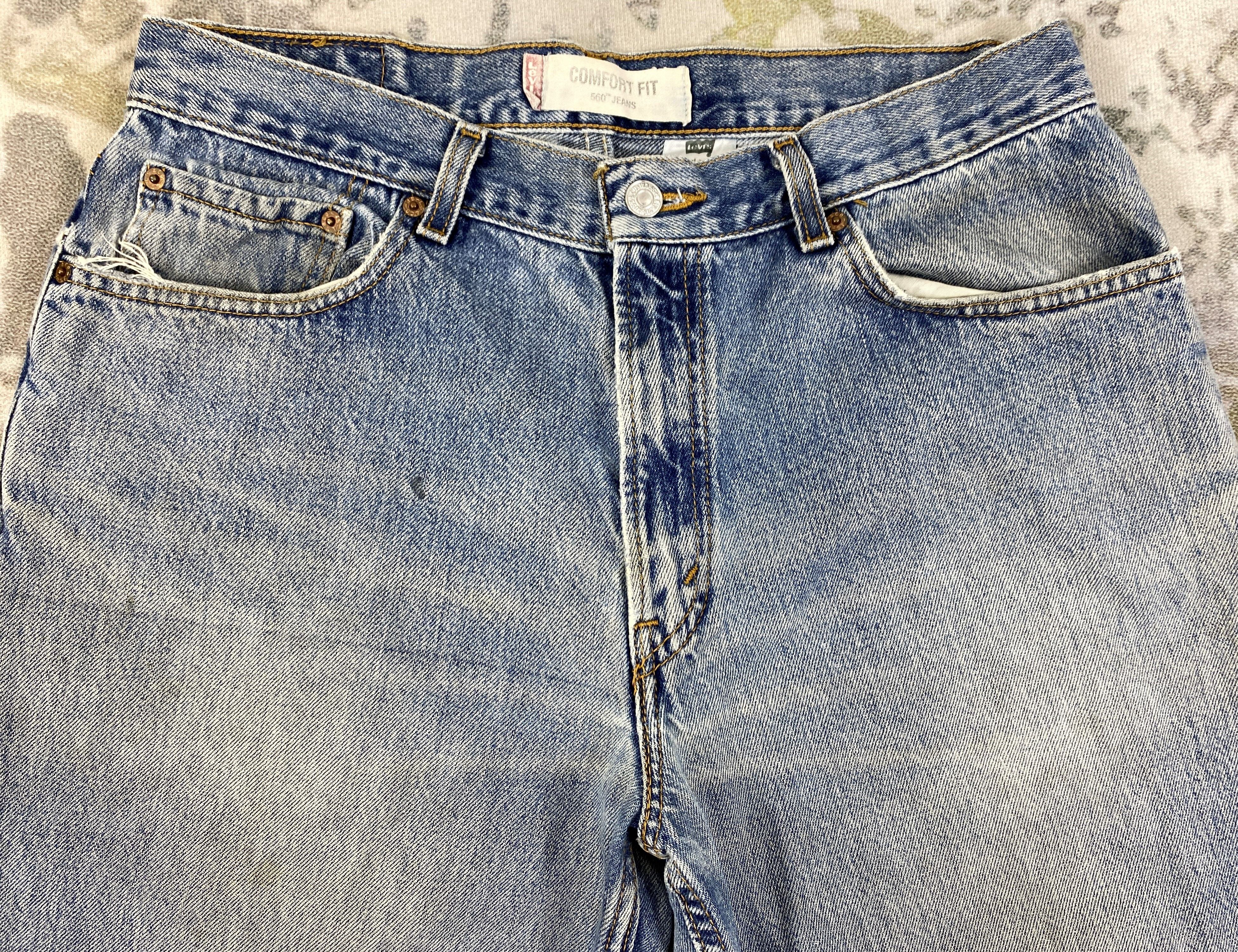 Levi's Faded Blue Vintage Levi's 560 Comfort Fit Denim 33x31 -JN617 Size US 33 - 3 Thumbnail