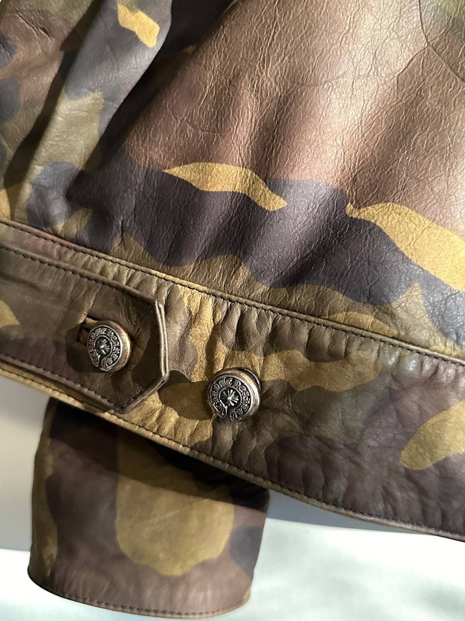 Chrome Hearts Leather Camo Jacket Size US XL / EU 56 / 4 - 7 Thumbnail