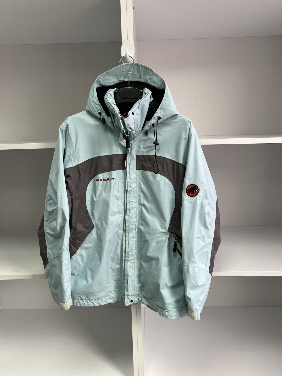 Mammut × Vintage Vintage MAMMUT GORE-TEX Light Blue Hooded women’s Jacket Size S / US 4 / IT 40 - 3 Thumbnail