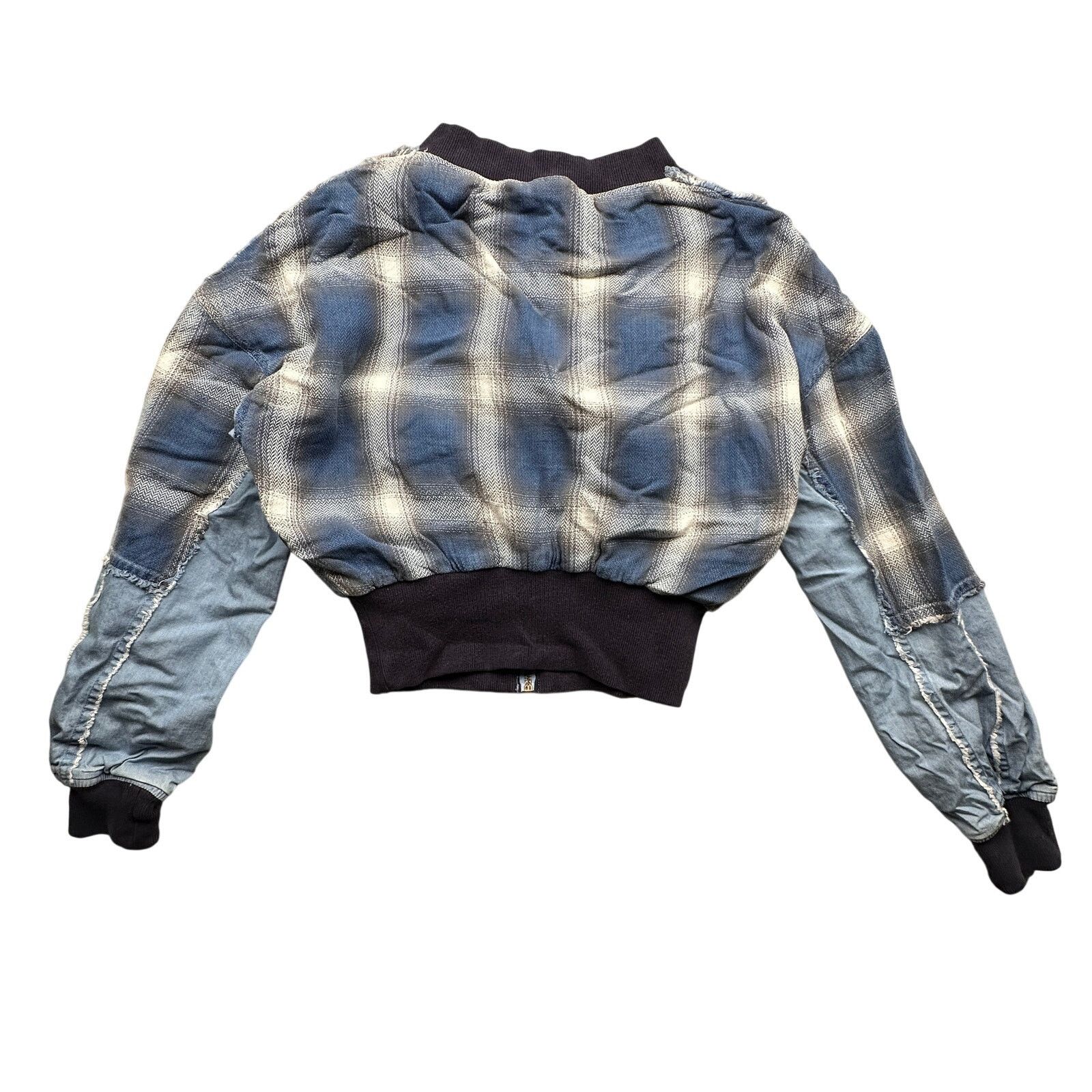 Other Kimes Ranch Belinda Patchwork Denim Bomber Jacket Womens S Size S / US 4 / IT 40 - 2 Thumbnail