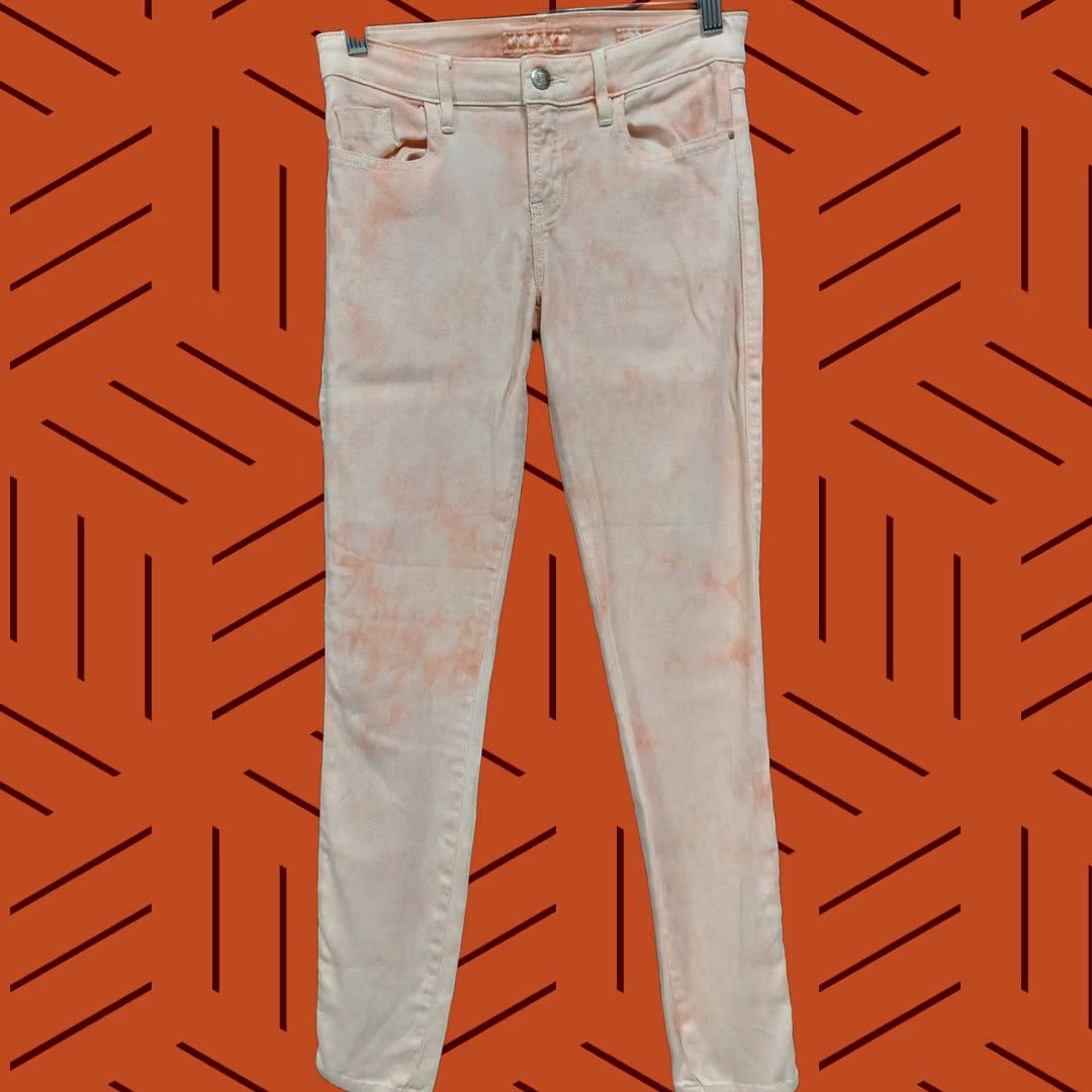 Guess GUESS Tie-Dye Skinny Jeans Pink Denim 26 Women Slim Cotton Spandex Regular Ankle Casual Modern Vintage: No, etc. Size 26" / US 2 / IT 38 - 1 Thumbnail