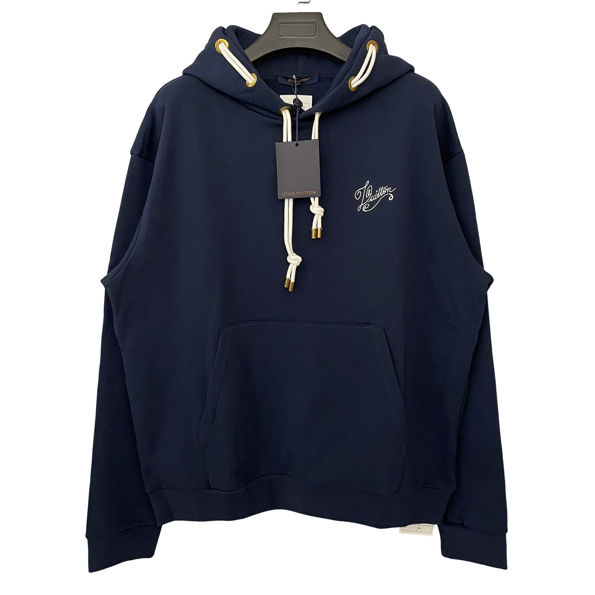 Louis Vuitton Louis Vuitton Logo Embroidered Hoodie XL Size US XL / EU 56 / 4 - 1 Thumbnail