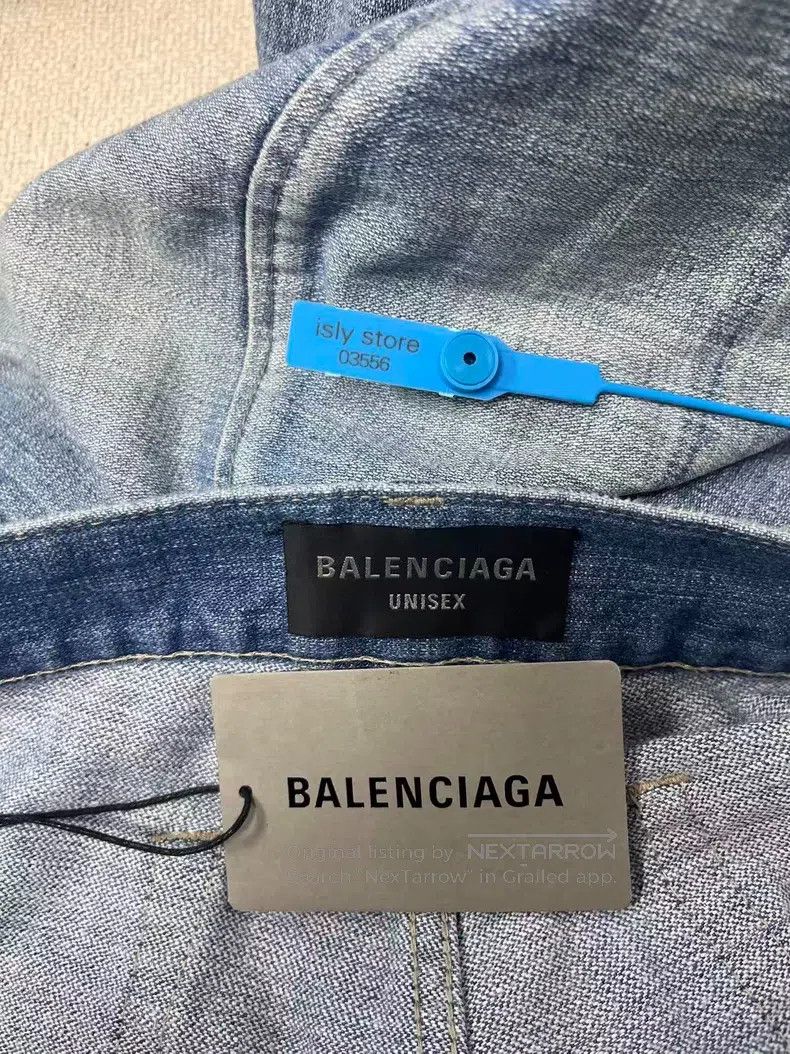 Balenciaga Balenciaga size M Solid Low-Rise Five Pocket Long Denim Pa Size 23" - 5 Thumbnail