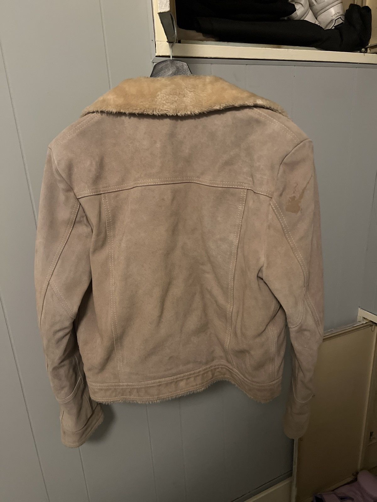 Vintage Vintage suade trucker jacket with fur Size US M / EU 48-50 / 2 - 3 Thumbnail