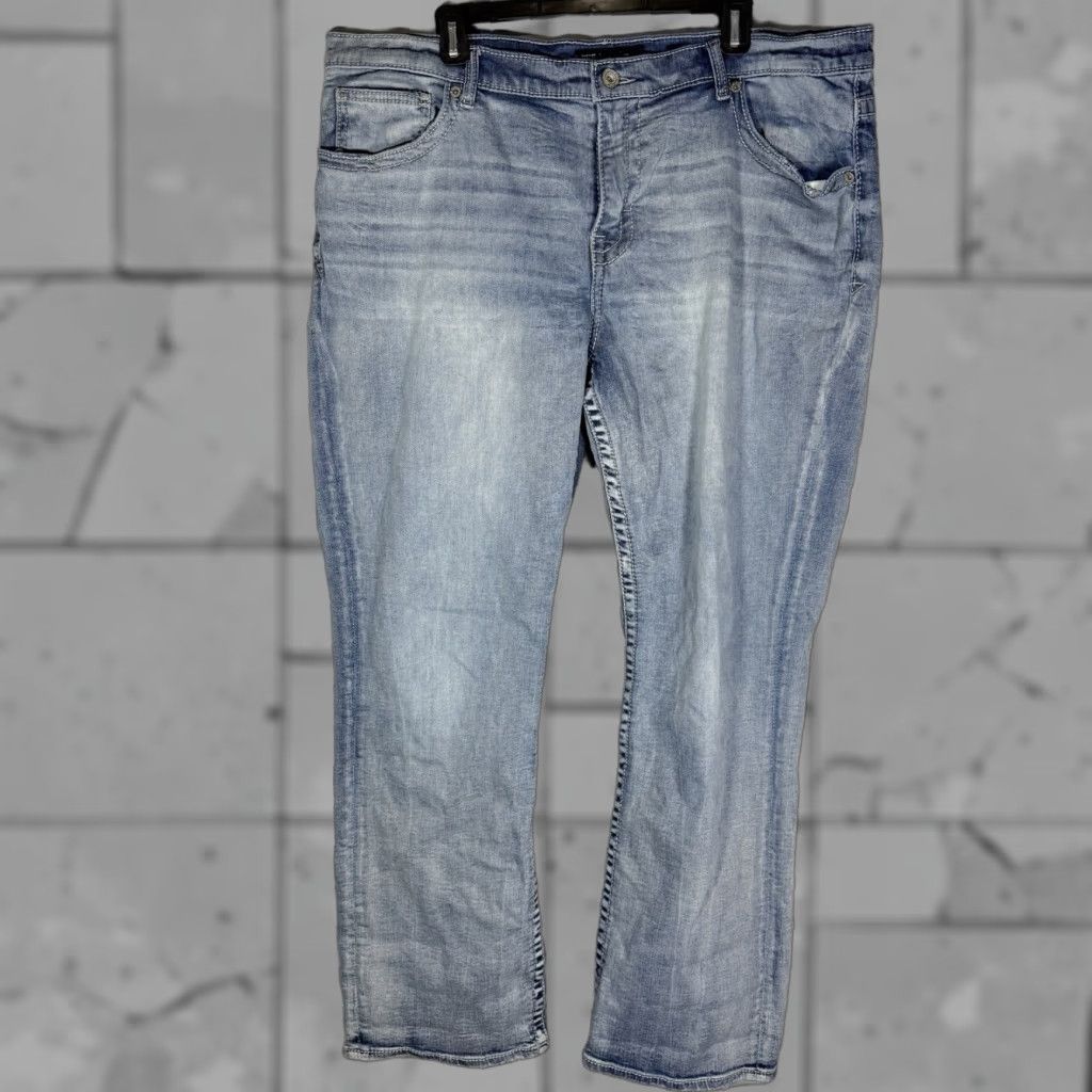 BKE BKE Henry Jeans Mens 34x30 Blue Cotton Straight Size US 34 / EU 50 - 1 Thumbnail