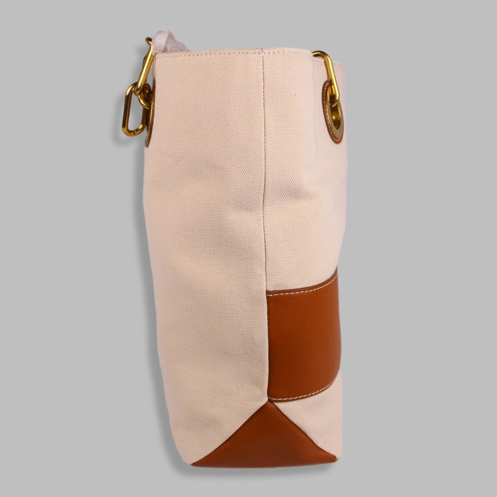Bape BAPY by A Bathing Ape Chain Handle Canvas Tote — Beige/Tan Size ONE SIZE - 5 Thumbnail